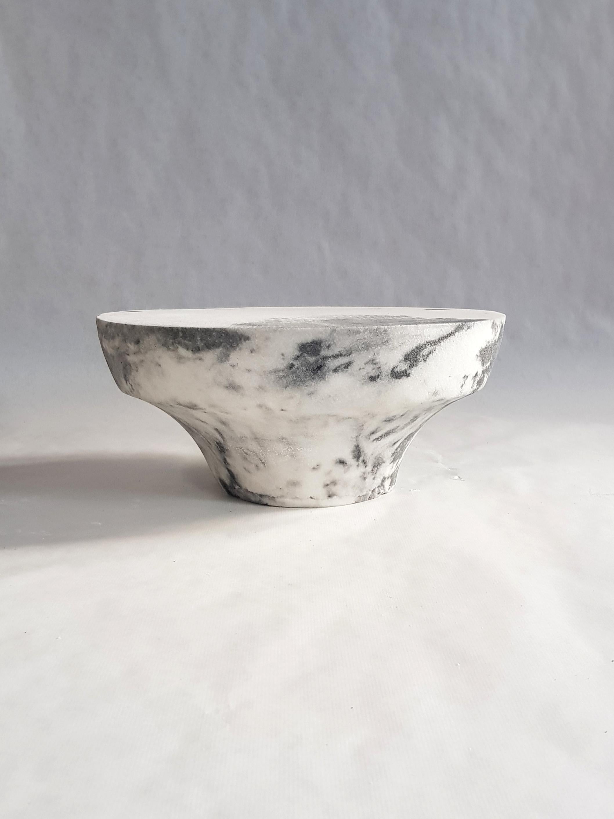 Modern Unique Marbled Salts Low Gueridon, Roxane Lahidji