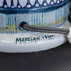 Table lamps by Marian Zawadzki for Tilgmans  Sweden 1950 Signed