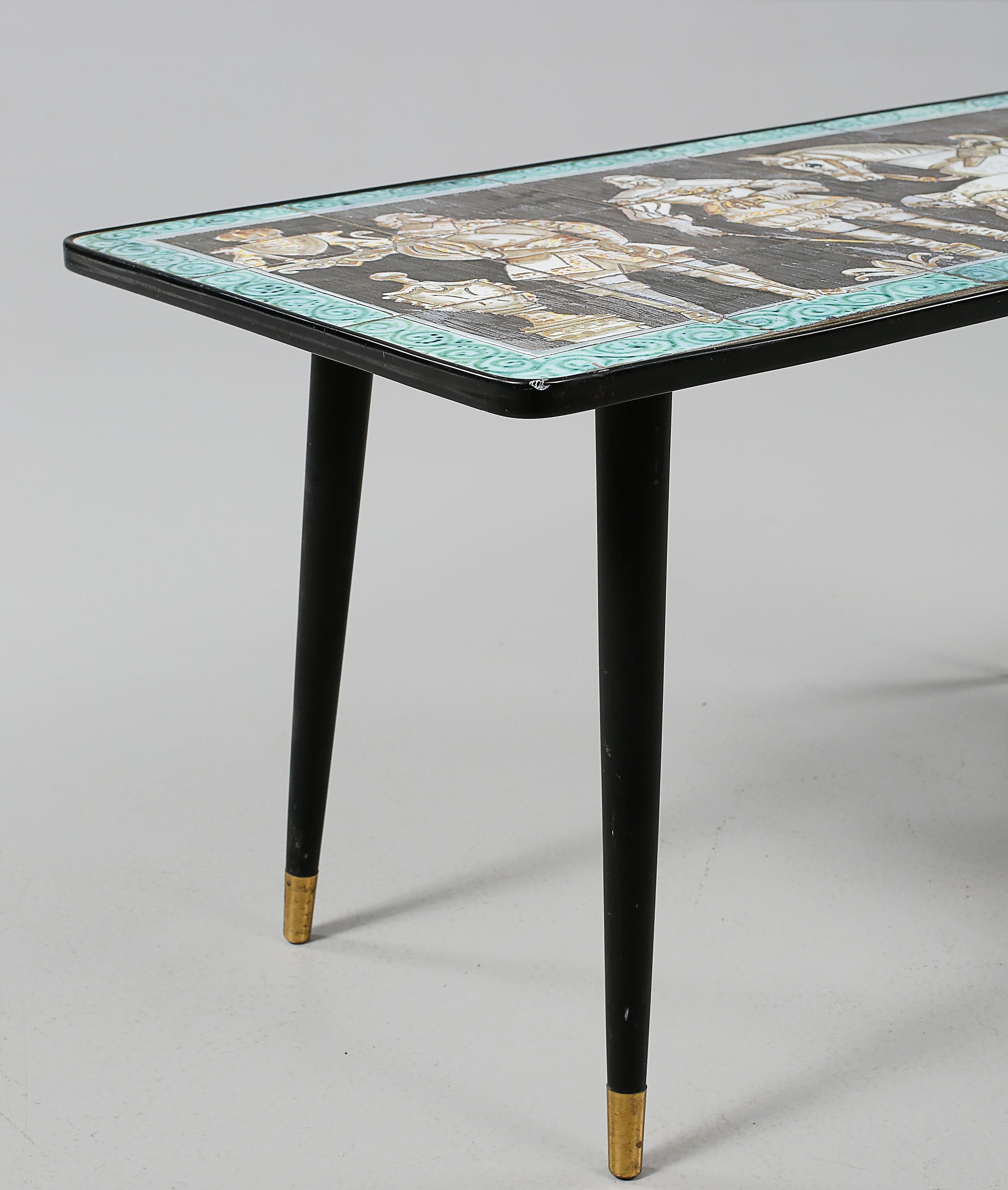 Tilgmans table by Marian Zawadzki  Sweden Signed and dated 1960 In Good Condition For Sale In Paris, FR