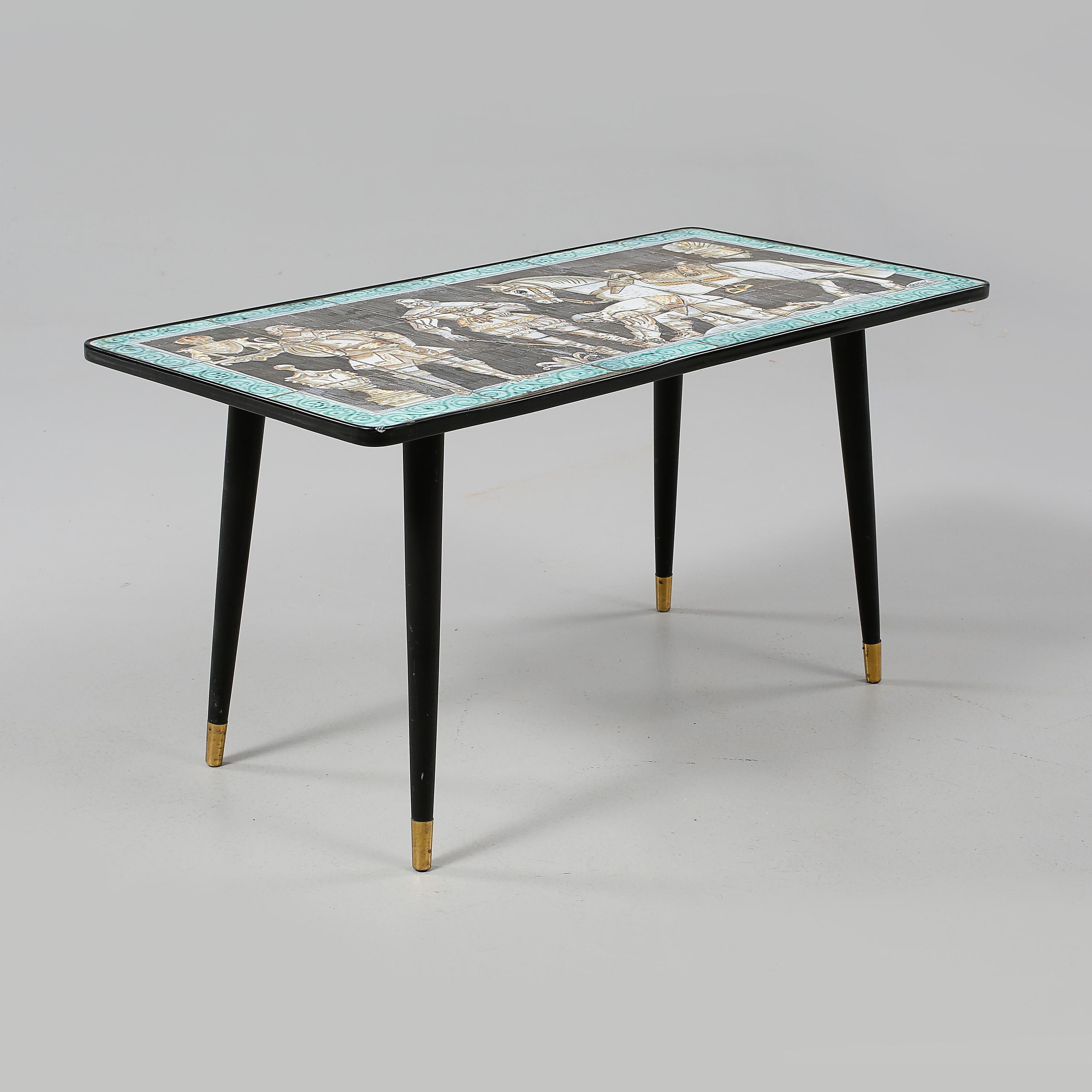 20th Century Tilgmans table by Marian Zawadzki  Sweden Signed and dated 1960 For Sale