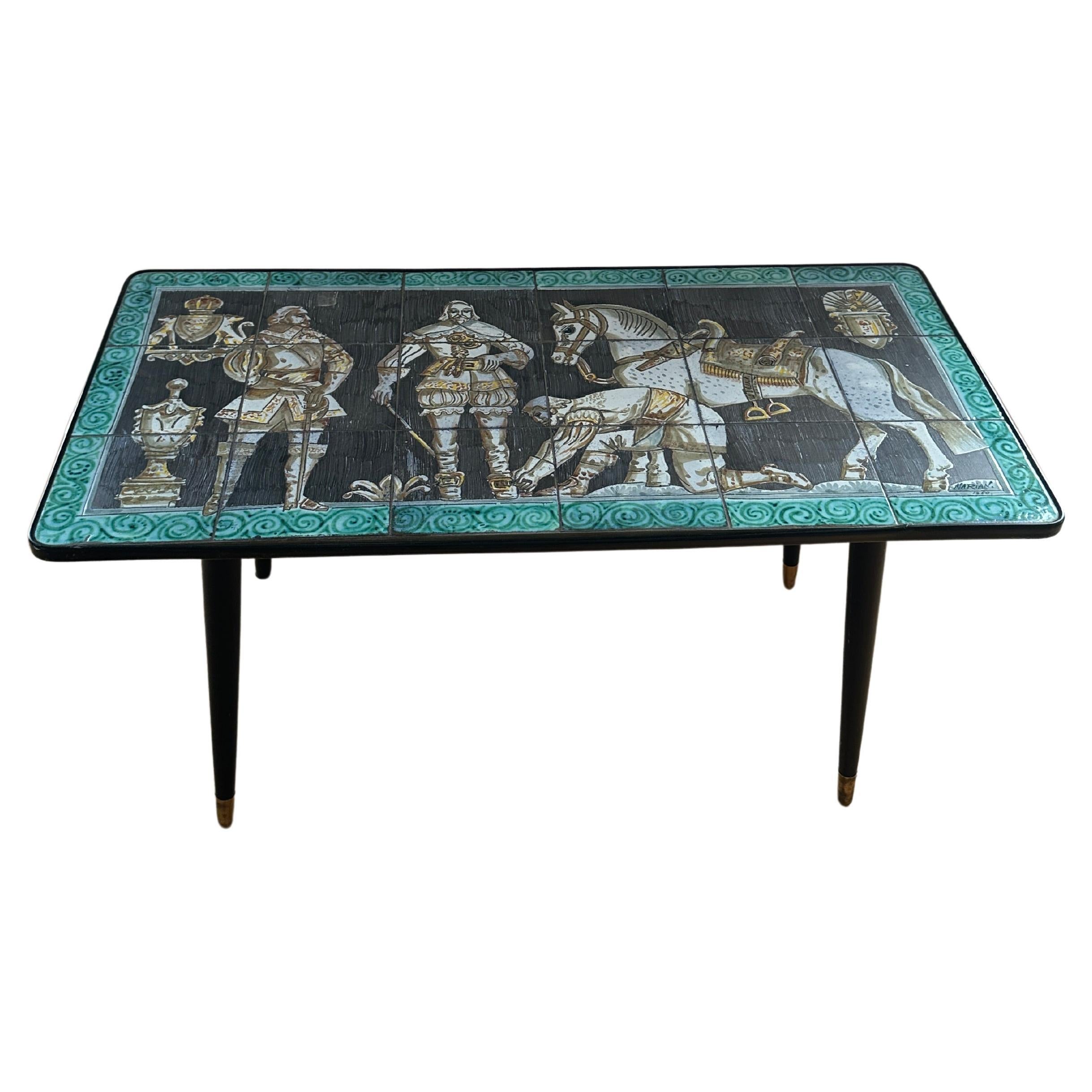 Tilgmans table by Marian Zawadzki  Sweden Signed and dated 1960 For Sale