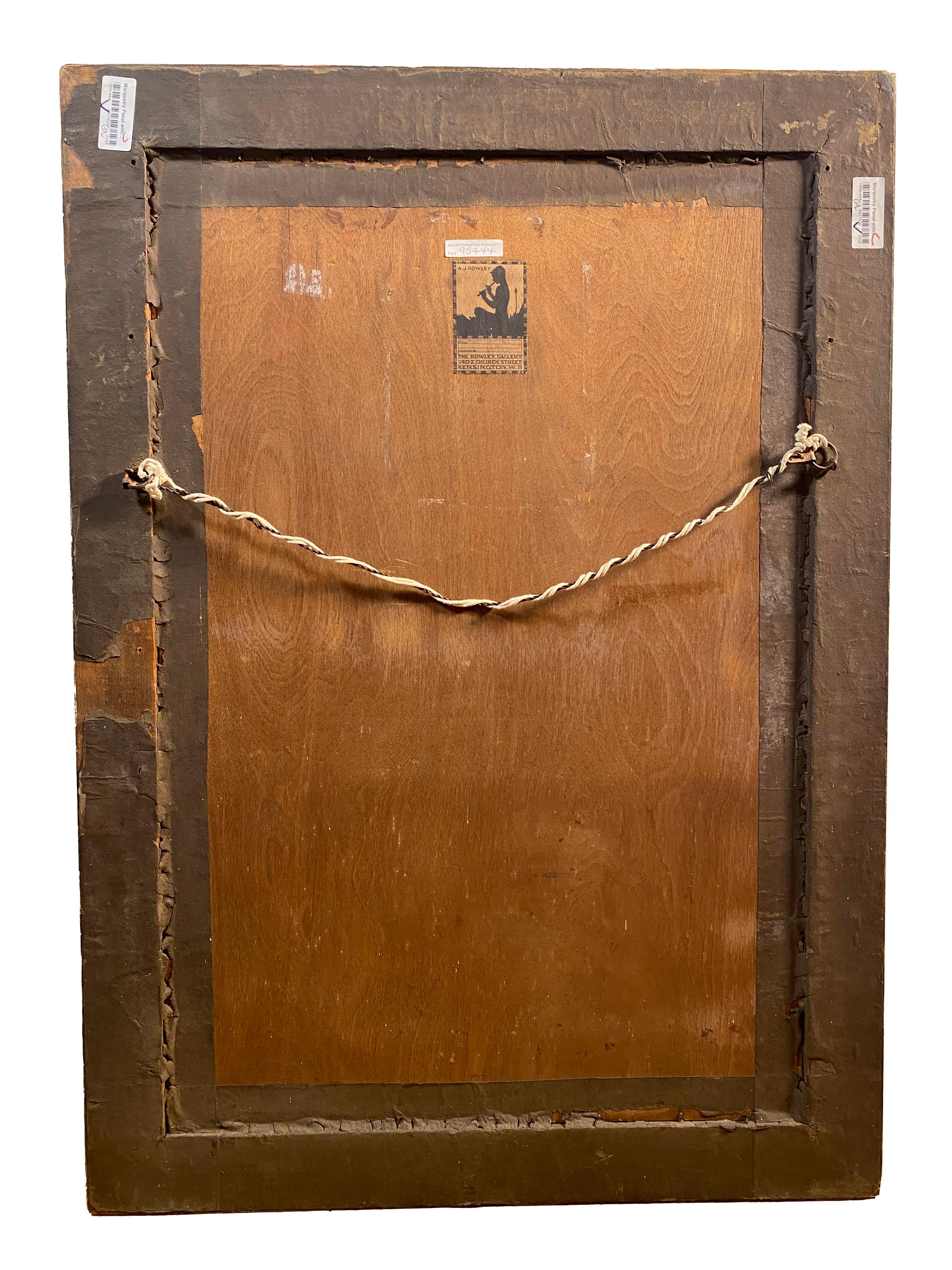 Unique Marquetry Art with Toucan From the Collection of Ann and