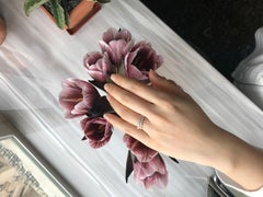 Unique Marquise Diamond Ring in 18k rose gold