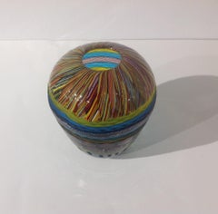 Unique Massimiliano Schiavon Murano Battuto Murrine Vase
