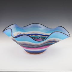 Gianluca Vidal Bol sculptural en verre de Murano 2000-2010