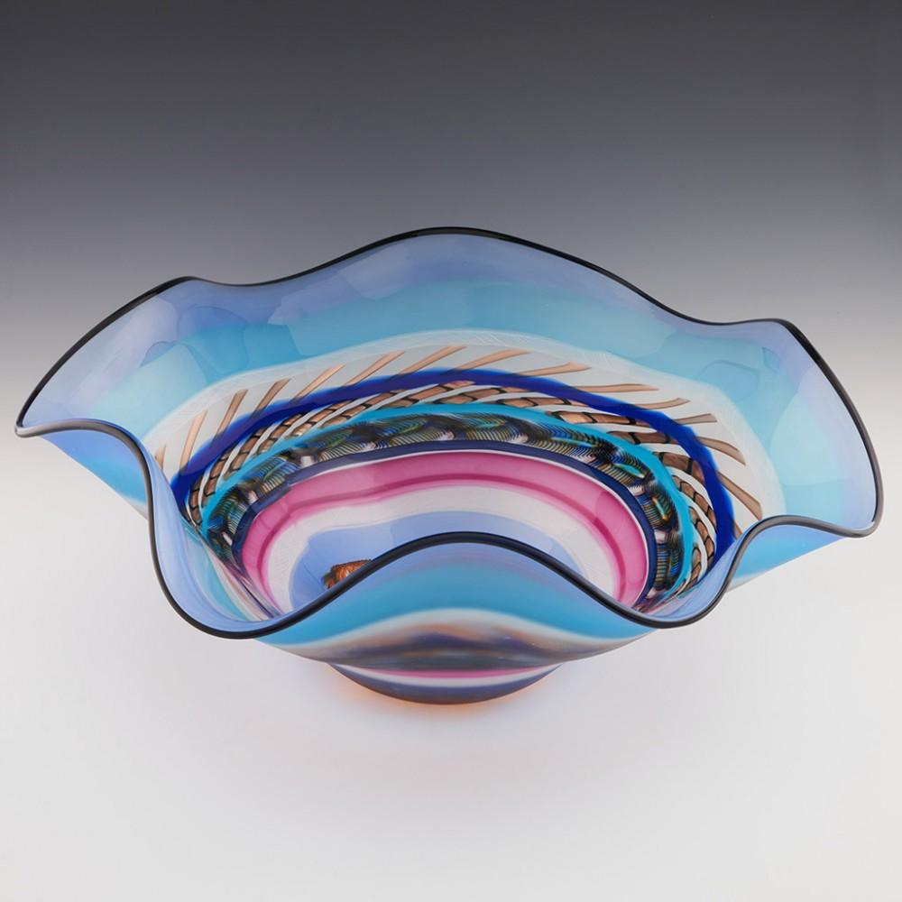 Gianluca Vidal Murano Glass Sculptural Bowl 2000-2010 In Good Condition For Sale In Tunbridge Wells, GB