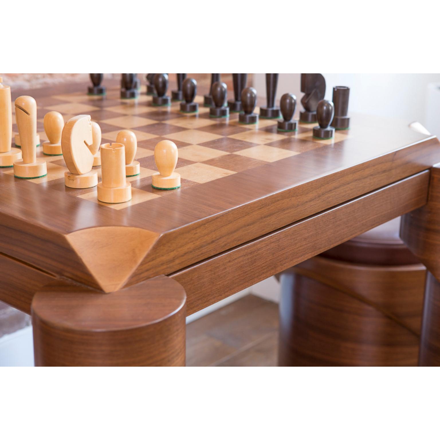 American Unique Matte Grandmaster’s Game Table by Ekin Varon For Sale
