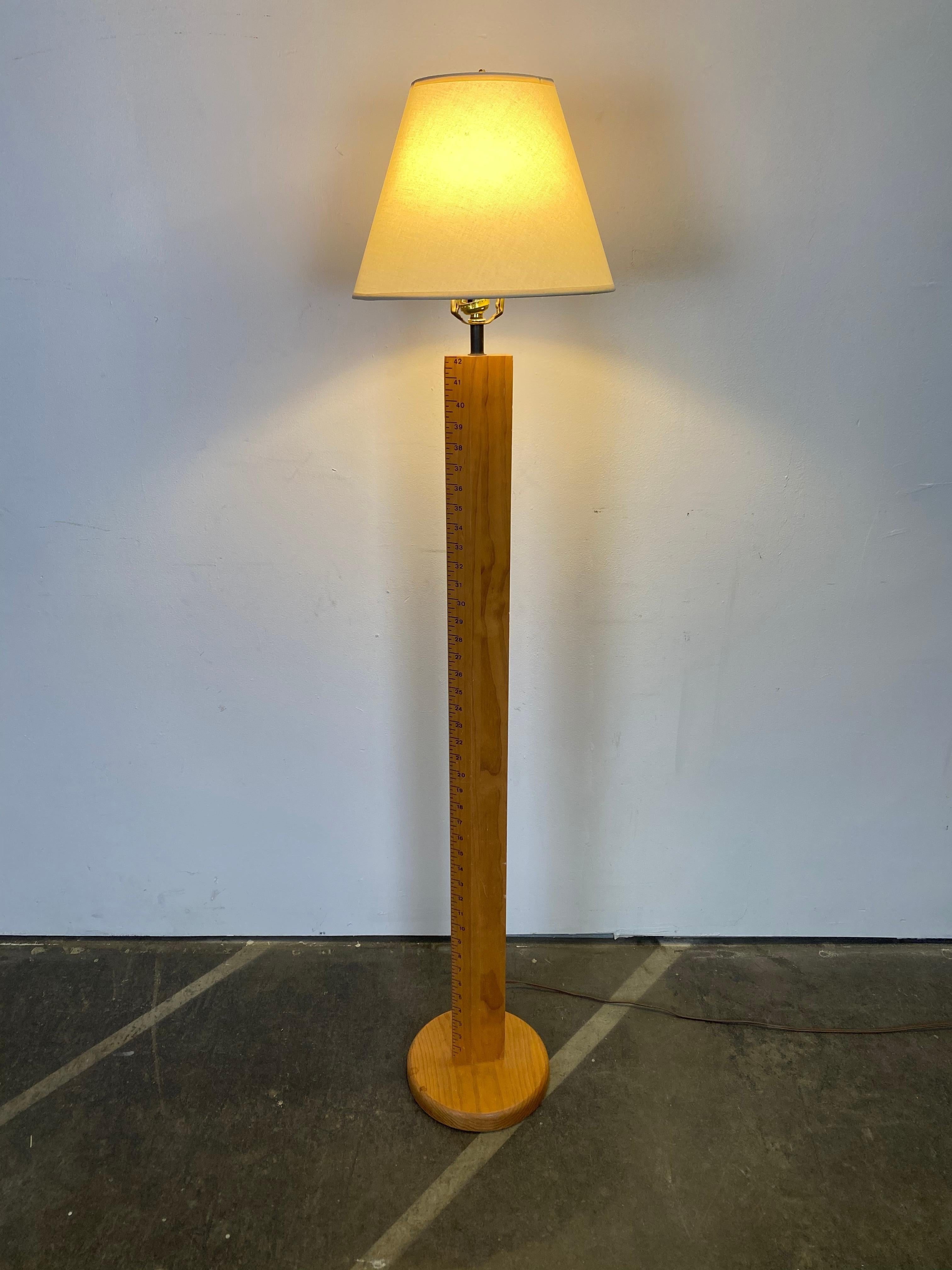 20th Century Unique Measuring Stick Floor Lamp