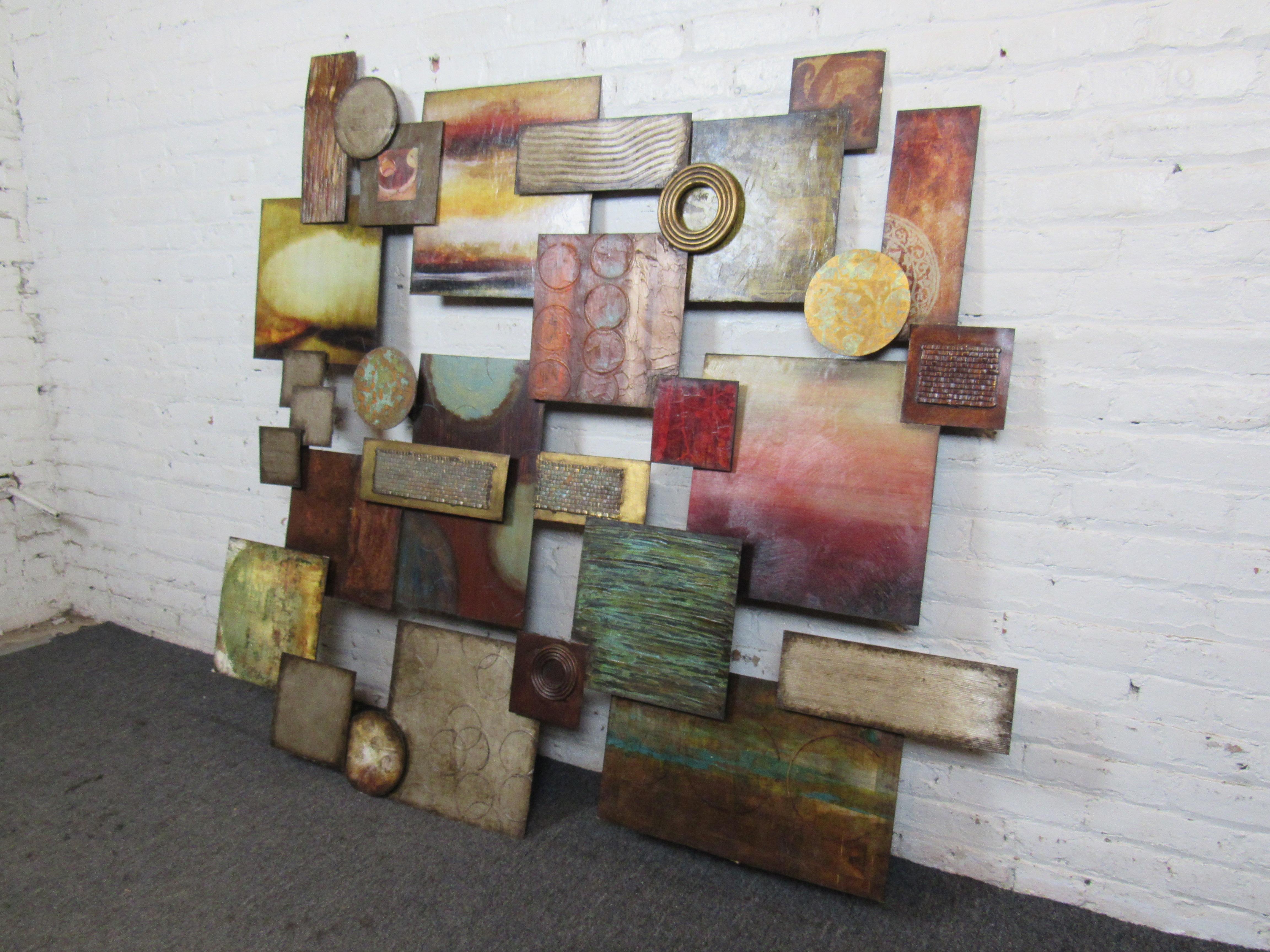 Mid-Century moderno Metal Art unico nel suo genere