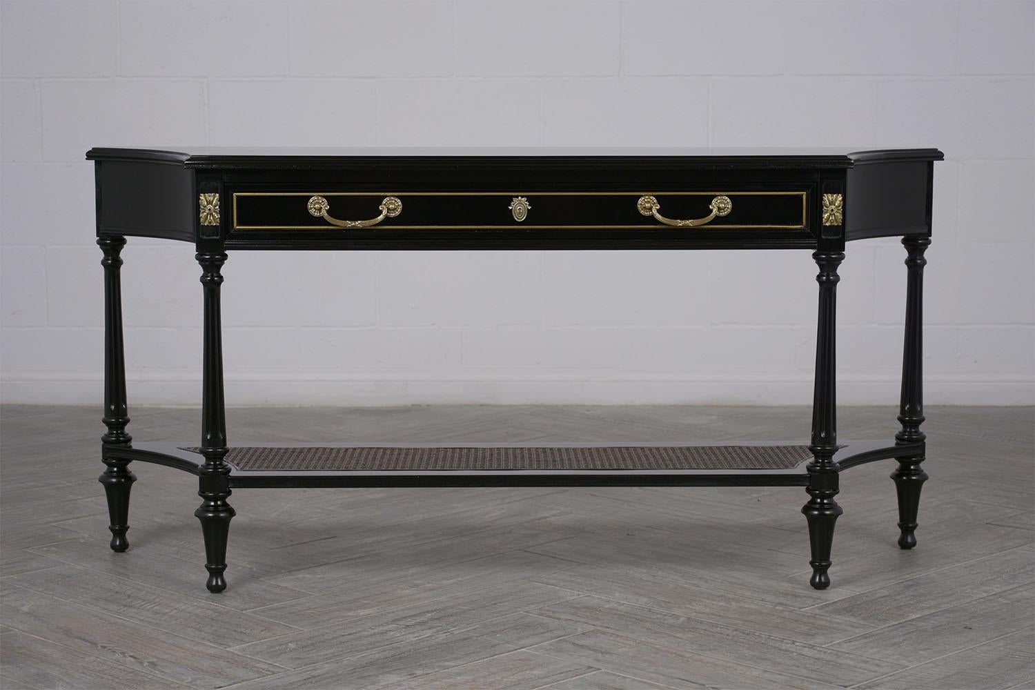 Unknown Unique Mid-20th Century Hollywood Regency-Style Console Table