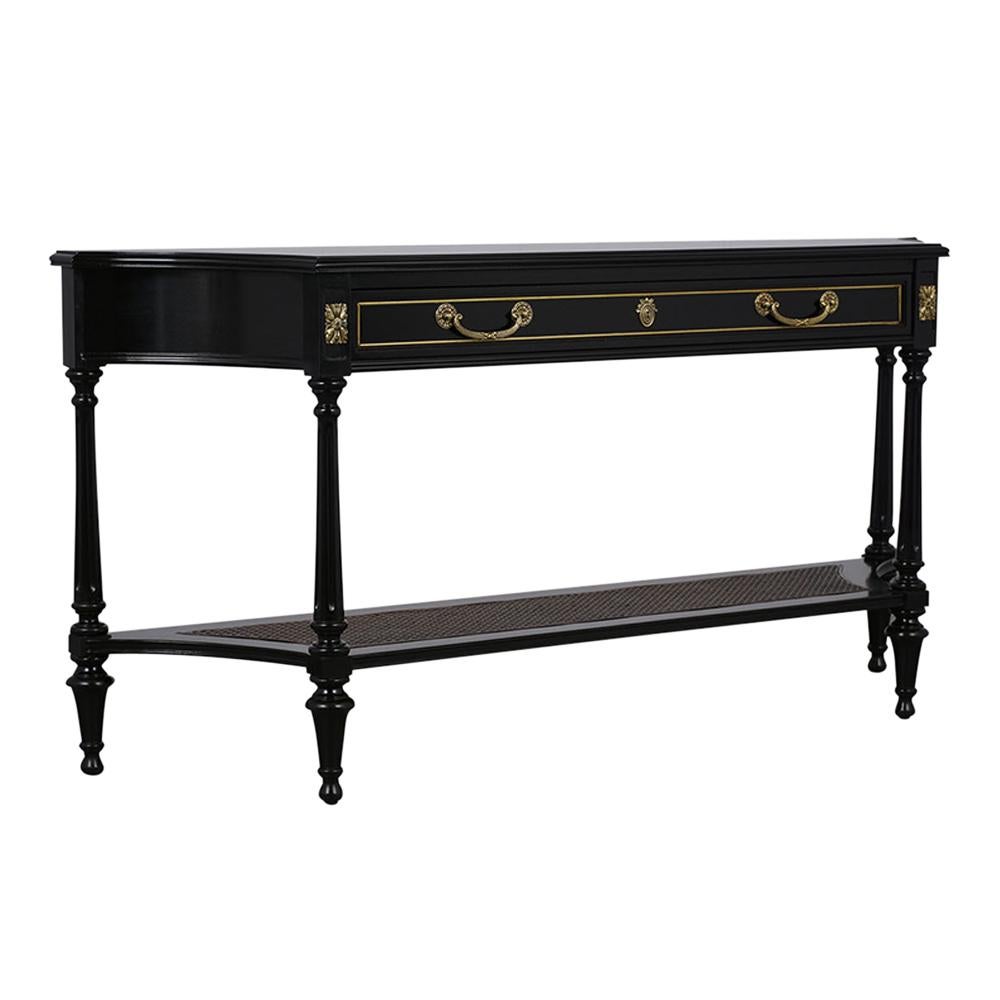 Beveled Unique Mid-20th Century Hollywood Regency-Style Console Table