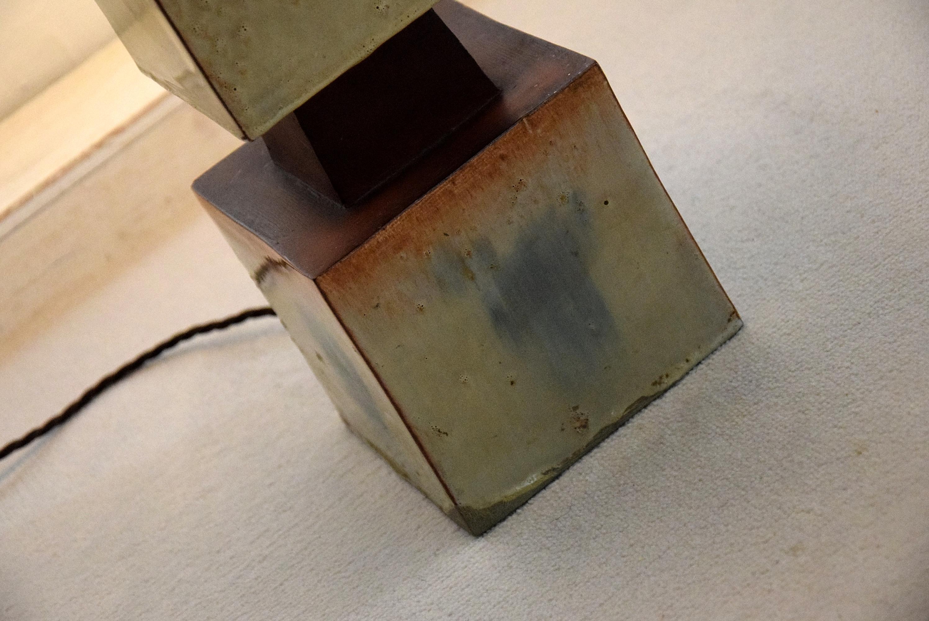 Céramique Lampe de table unique en céramique du milieu du siècle en vente