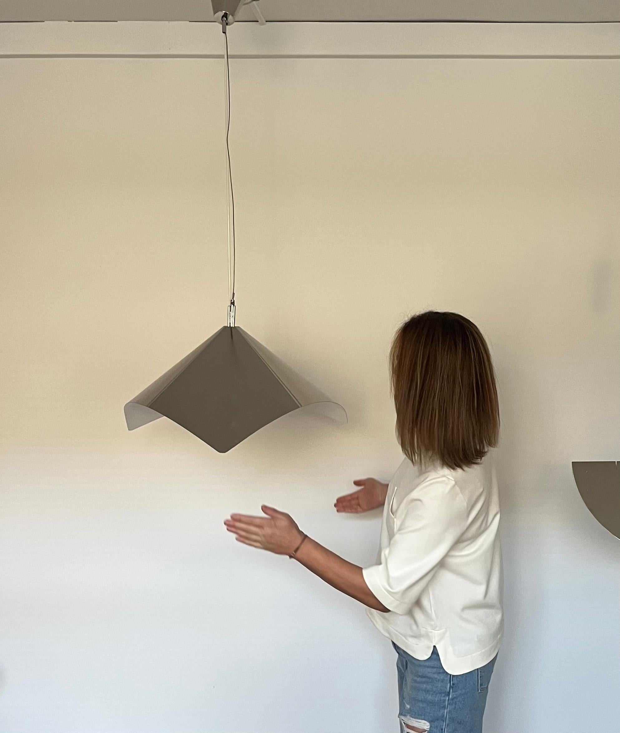 Fine XX secolo Lampadario unico di metà secolo di Leonardo Marelli per Estiluz, Barcellona, anni '78 in vendita