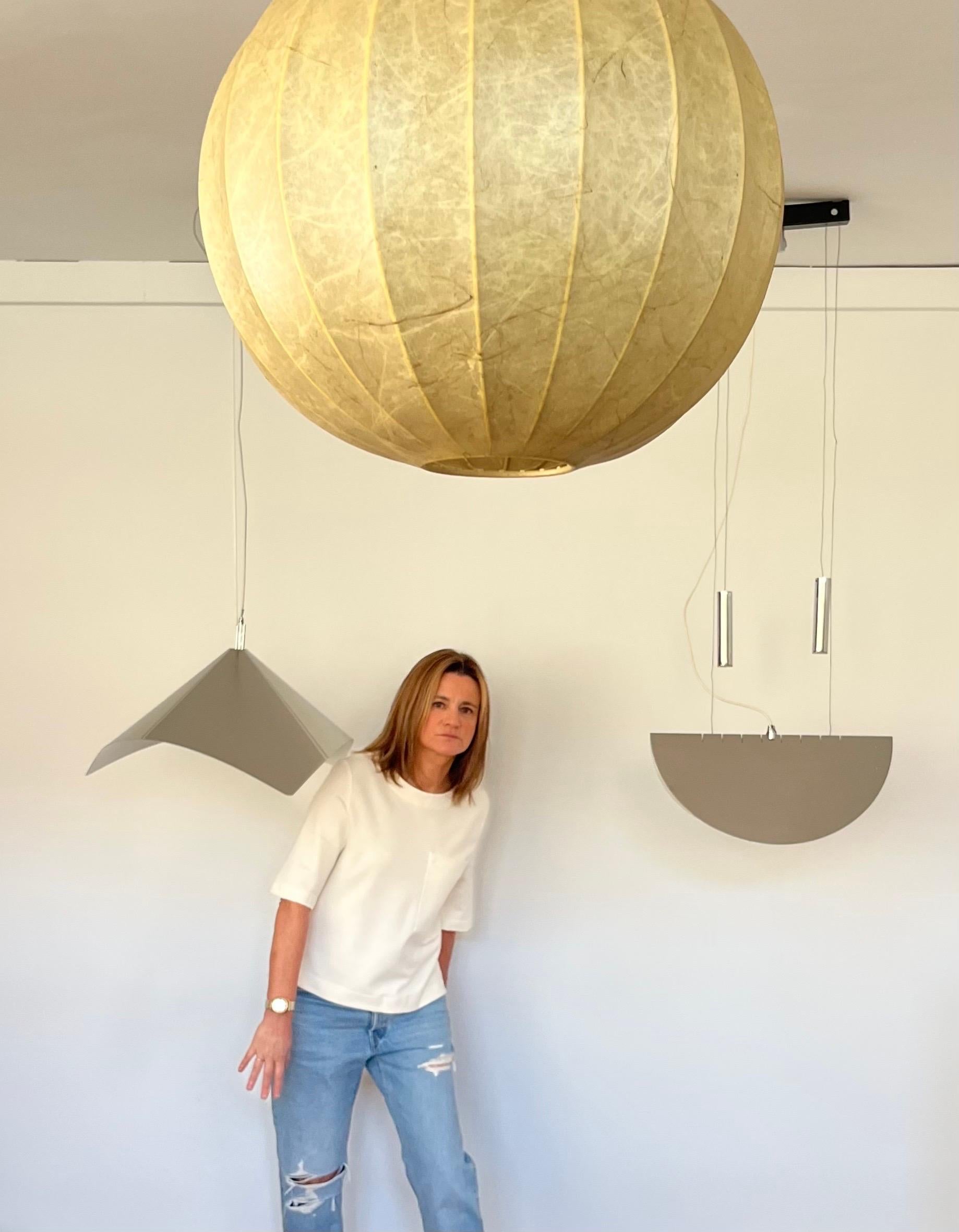 Lampadario unico di metà secolo di Leonardo Marelli per Estiluz, Barcellona, anni '78 in vendita 1