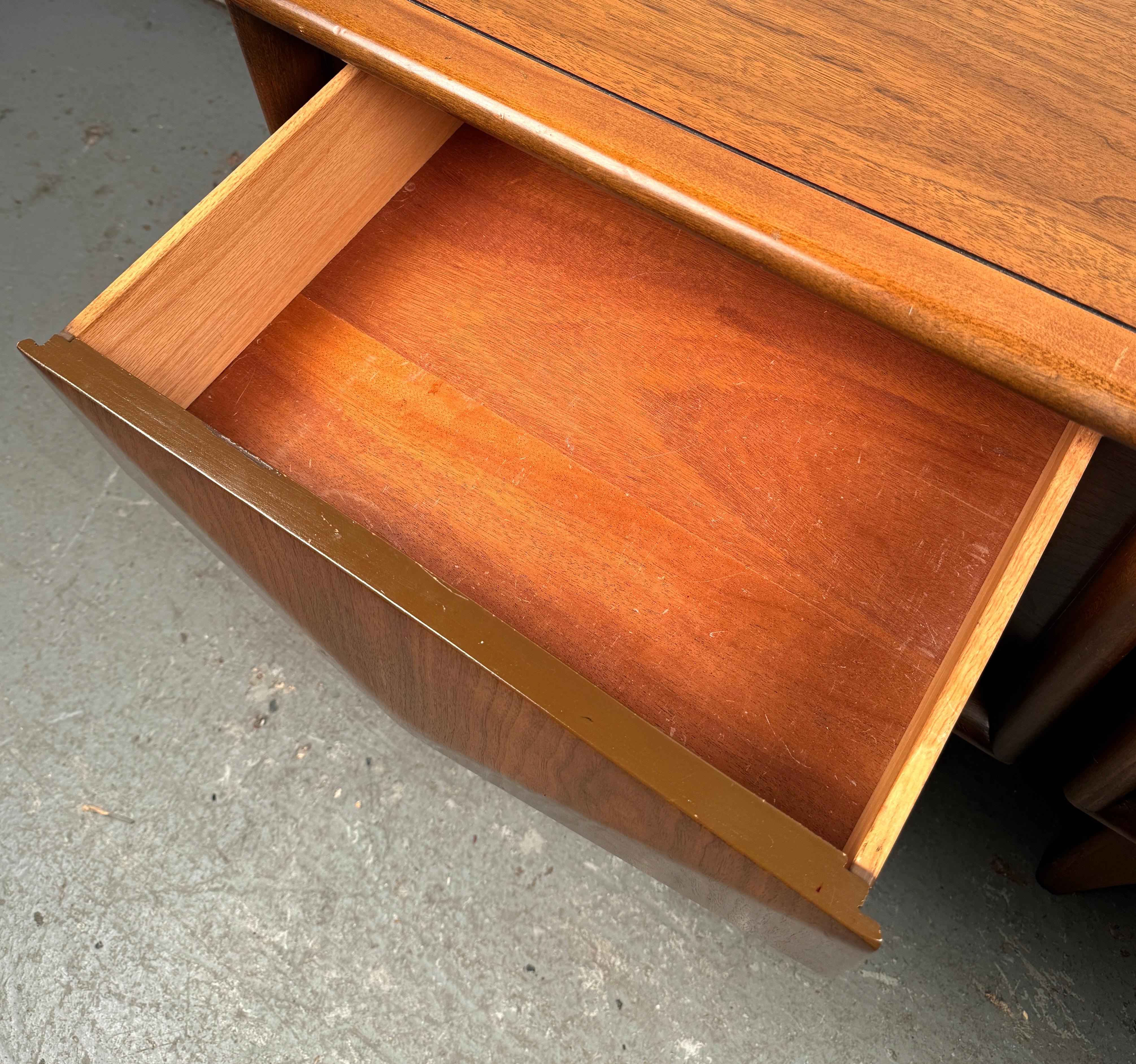 Unique Mid-Century Diamond Front Nightstands For Sale 5