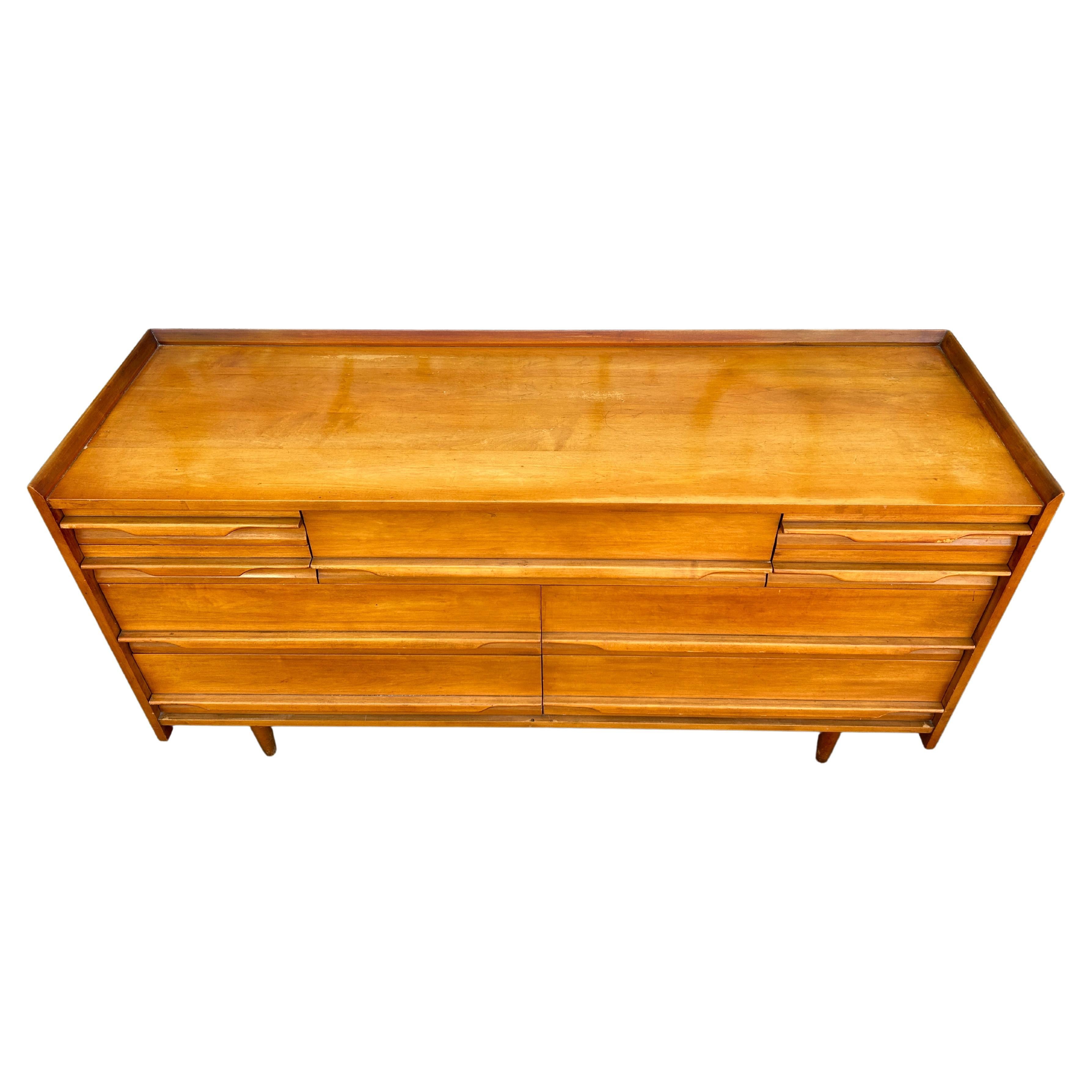 mid century maple furniture