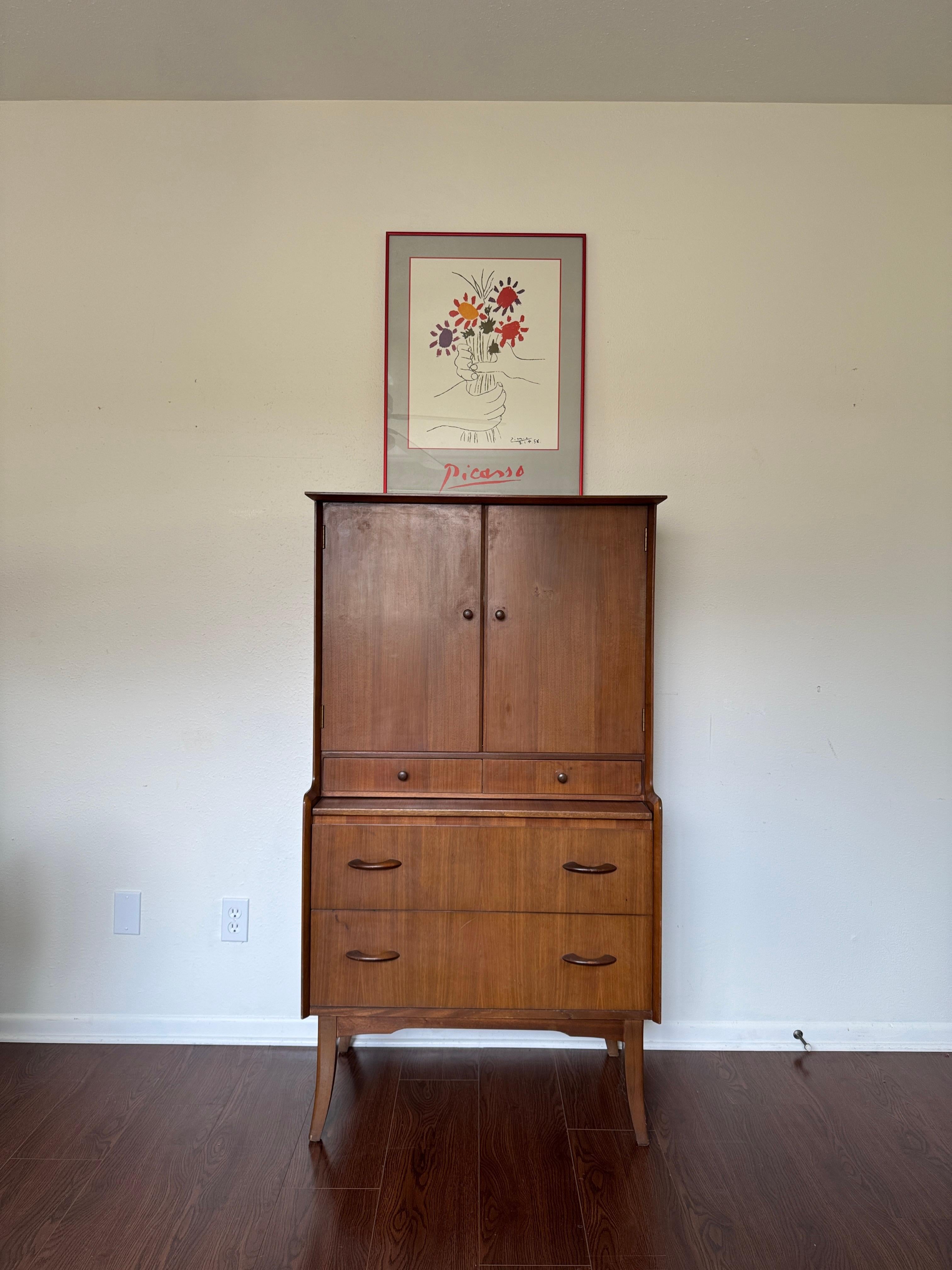 Unique mid century modern bar cabinet by Wrighton, circa 1960s For Sale 4