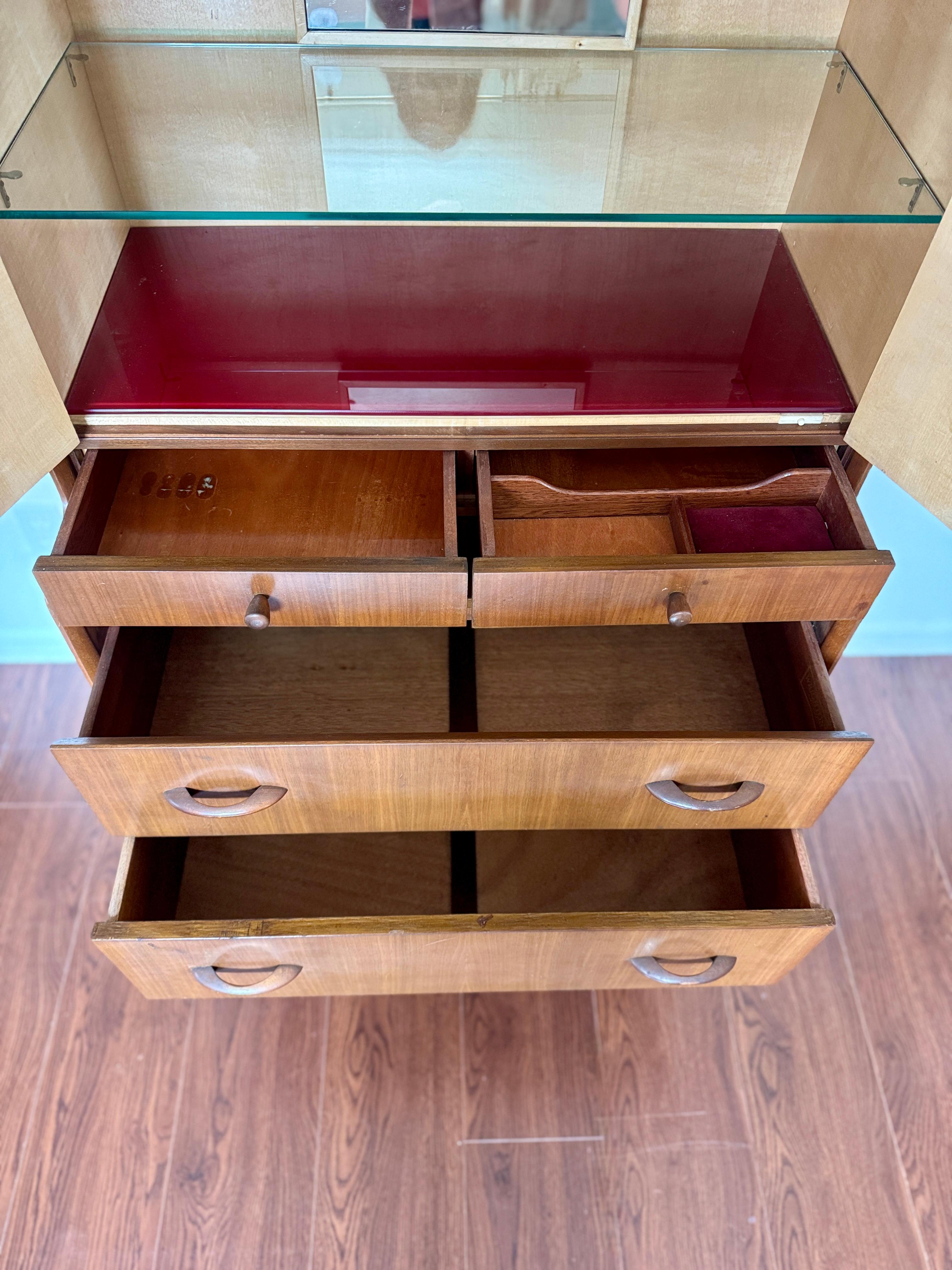 Mid-20th Century Unique mid century modern bar cabinet by Wrighton, circa 1960s For Sale