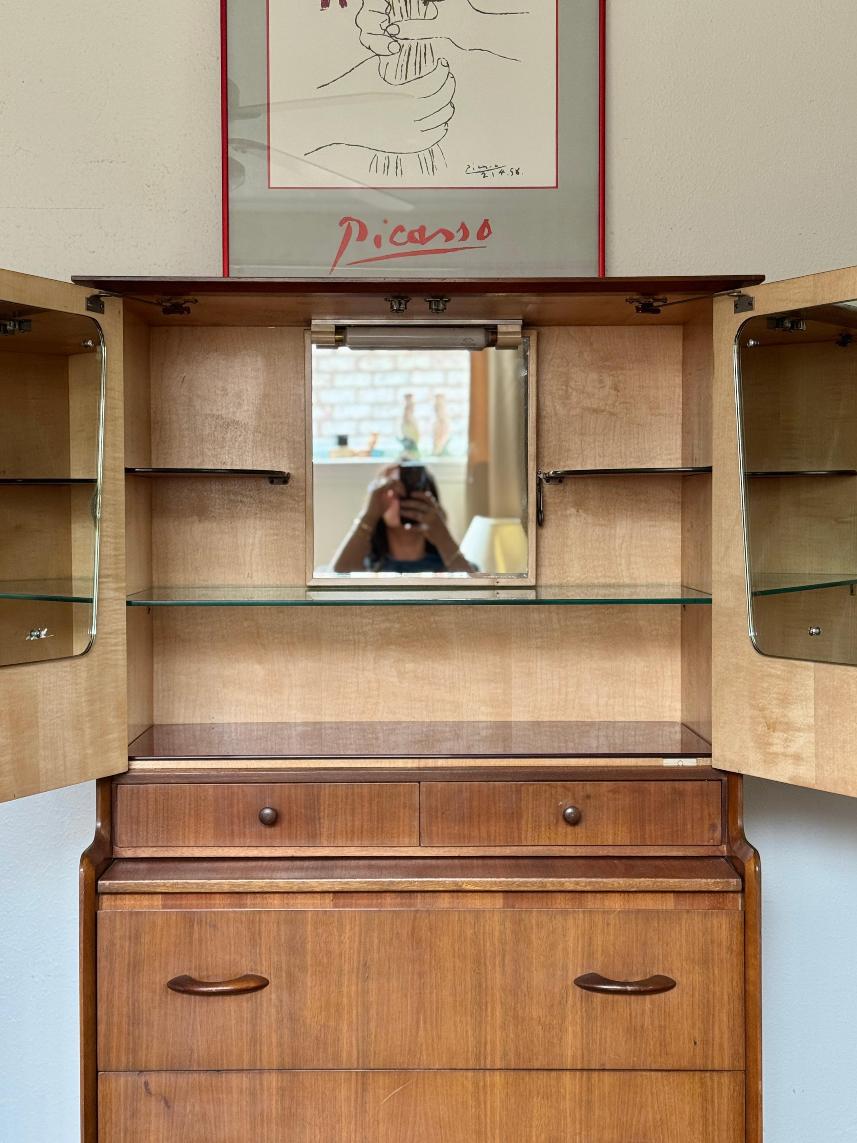 Unique mid century modern bar cabinet by Wrighton, circa 1960s For Sale 1
