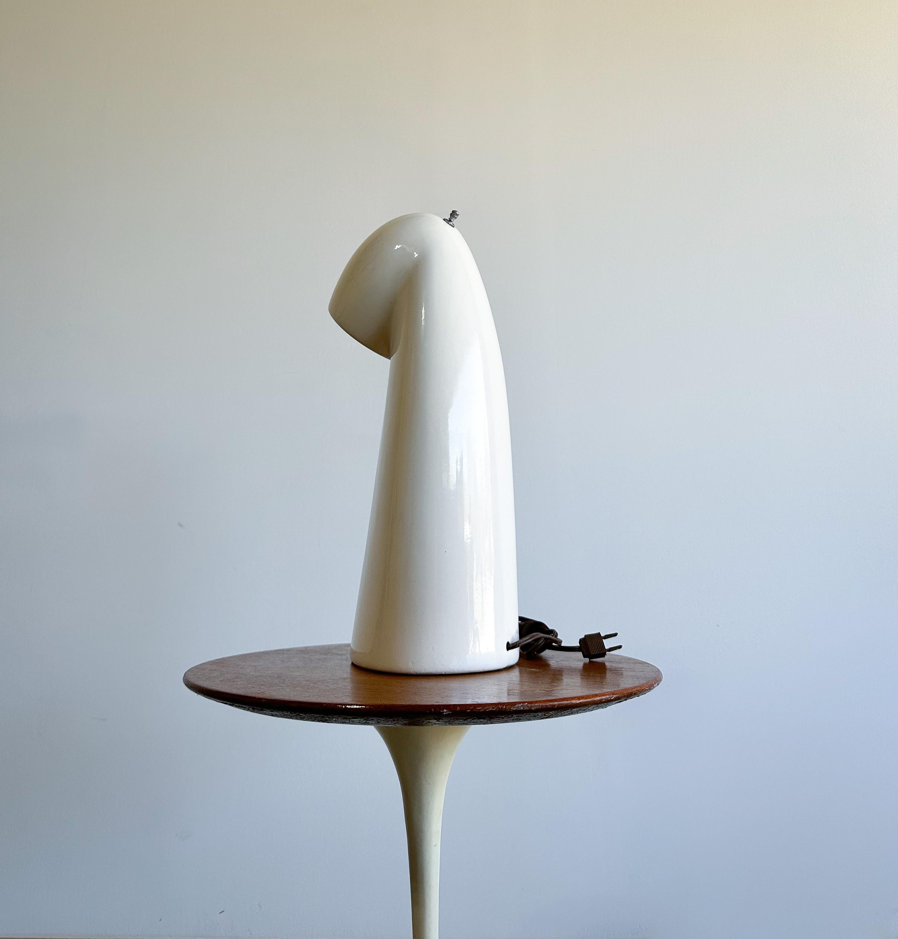 Unique Mid Century Modern Ceramic Table Lamp, 1970s In Good Condition In Round Rock, TX