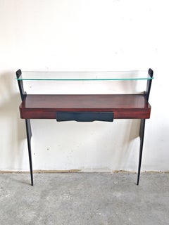 Console unique de style « Mid-Century Modern », attribuée à Ico Prisi, Italie, années 1950