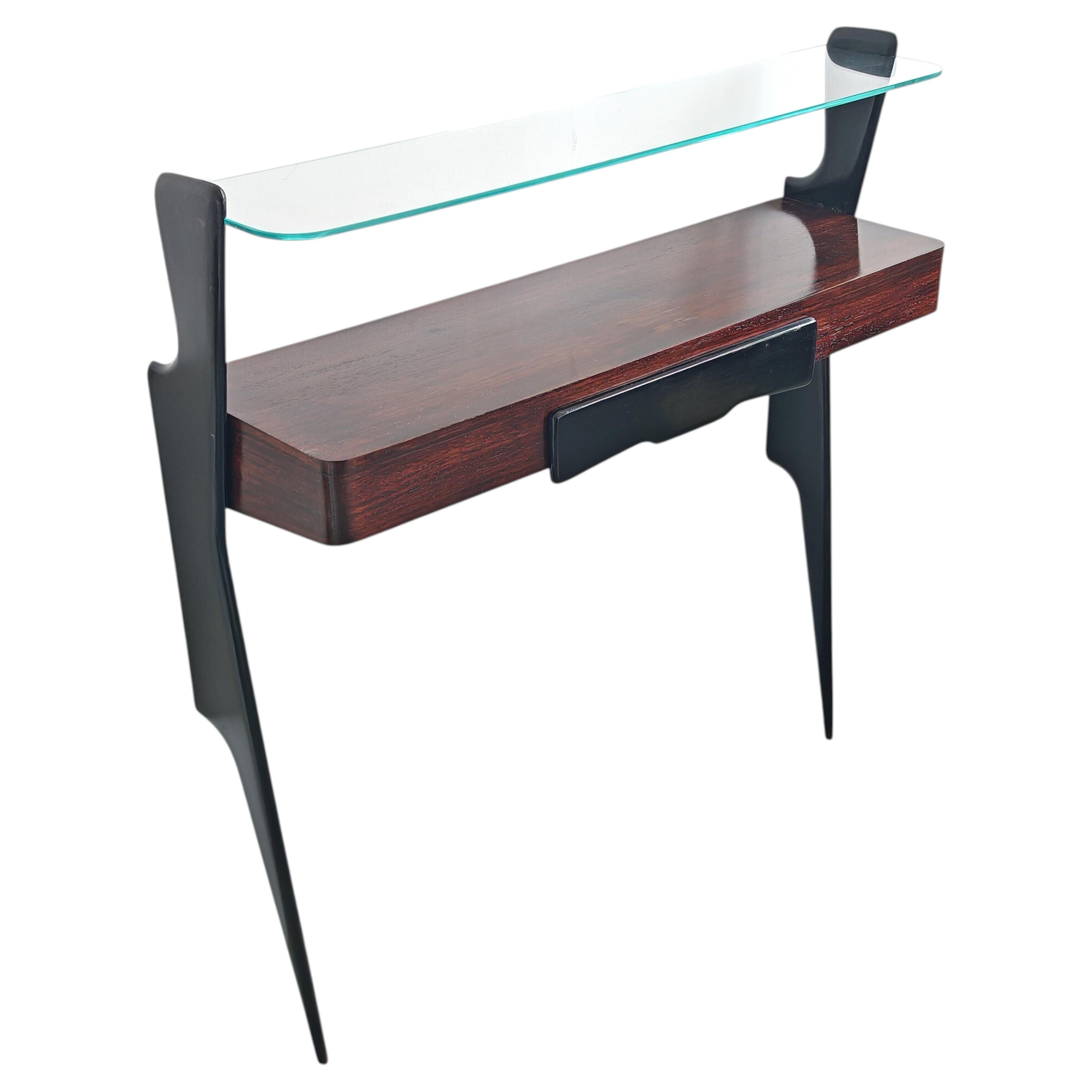 Unique Mid Century Modern Console Table attr. to Ico Prisi, Italy 1950s