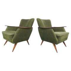 Retro Unique Mid-Century Modern Danish Lounge Chairs