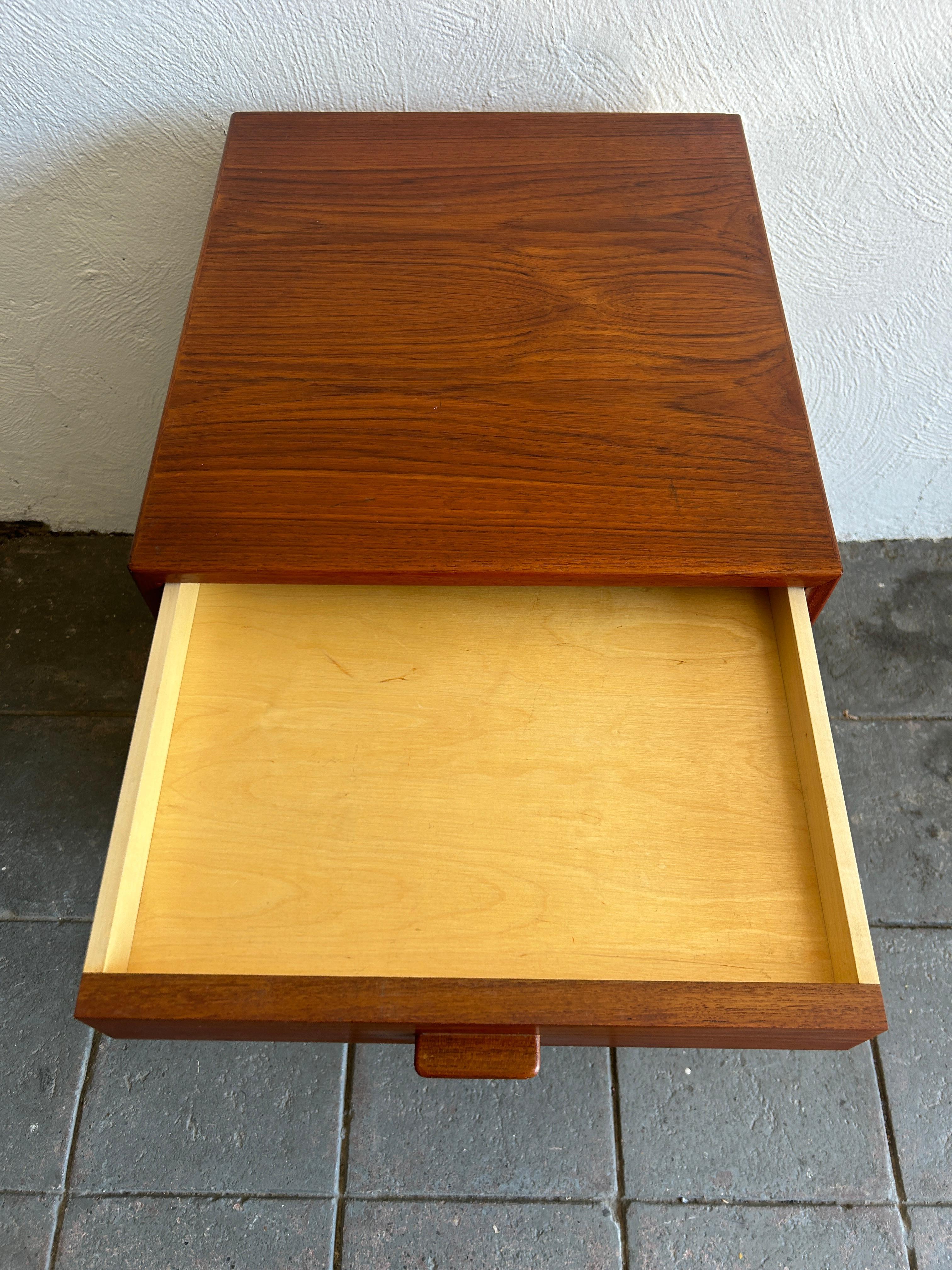 Woodwork Unique Mid century modern narrow teak 4 drawer dresser by Hans Wegner