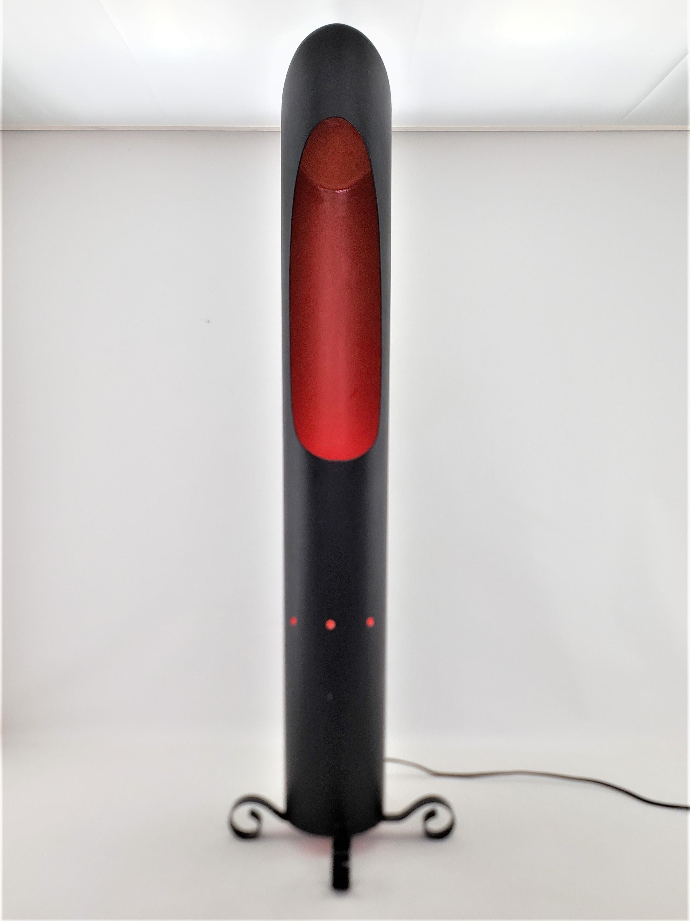 Unique Mid-Century Modern Pop Art Metal Tubular Pillar Floor or Accent Lamp For Sale 8