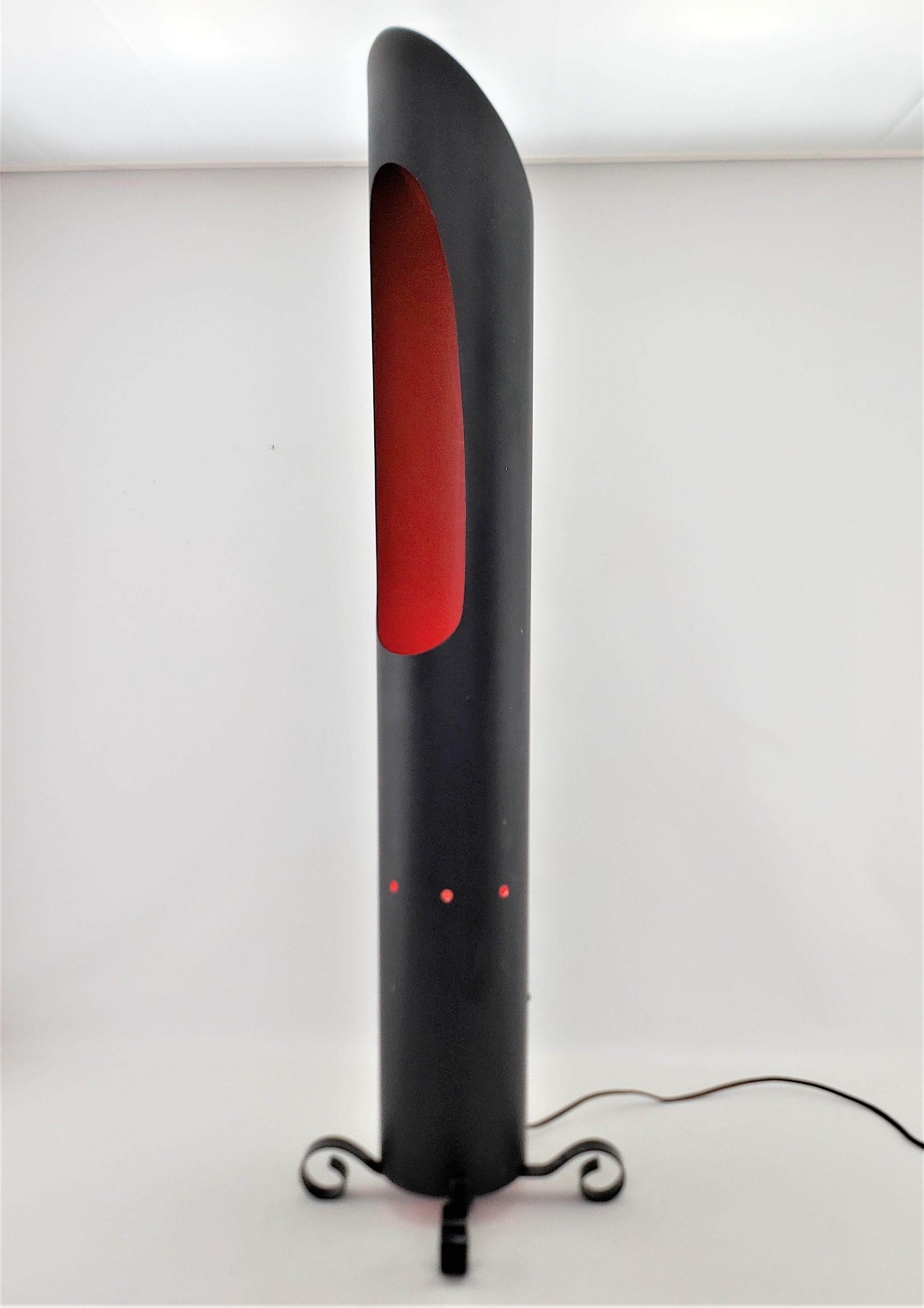 Unique Mid-Century Modern Pop Art Metal Tubular Pillar Floor or Accent Lamp For Sale 9