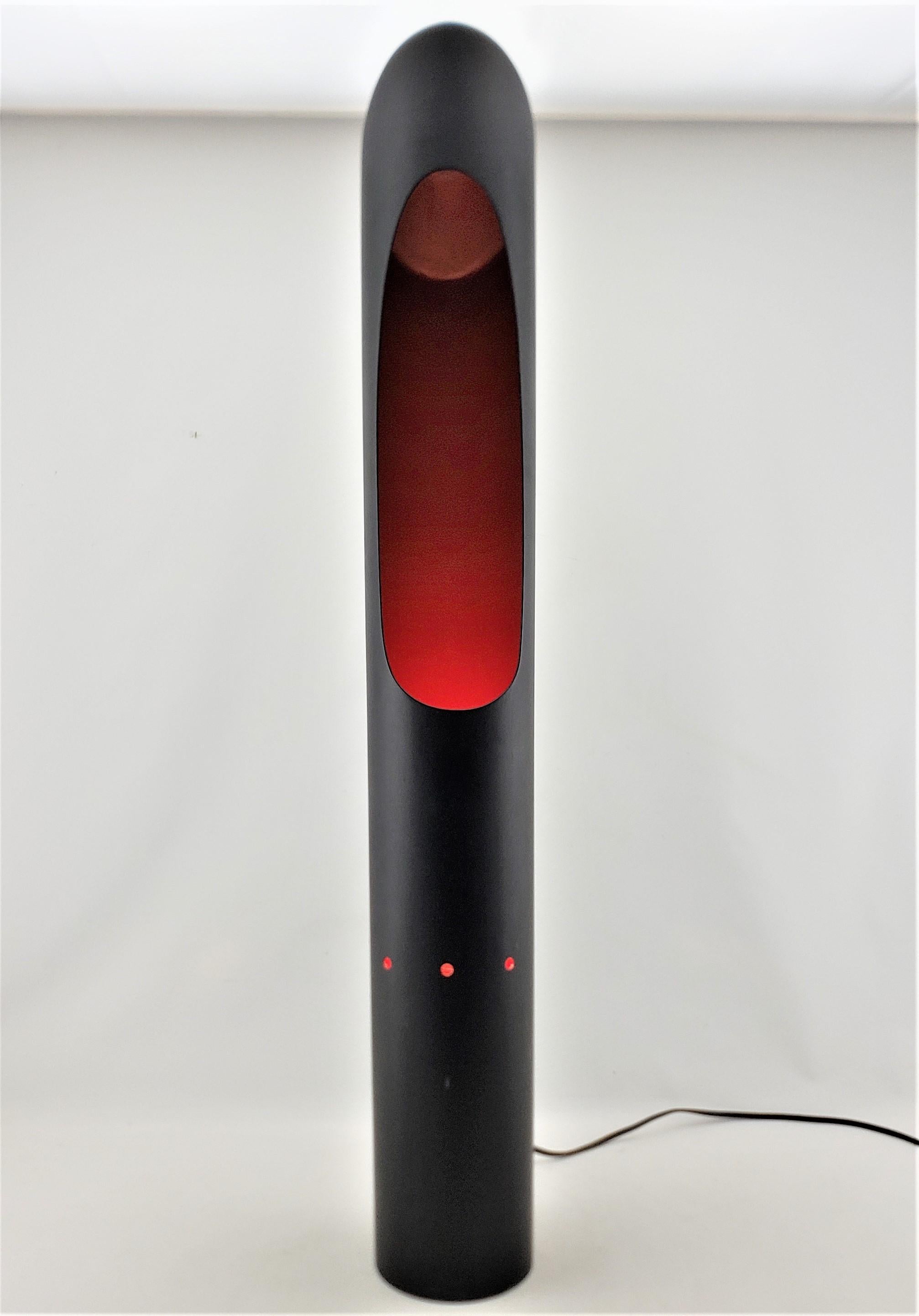 Canadian Unique Mid-Century Modern Pop Art Metal Tubular Pillar Floor or Accent Lamp For Sale