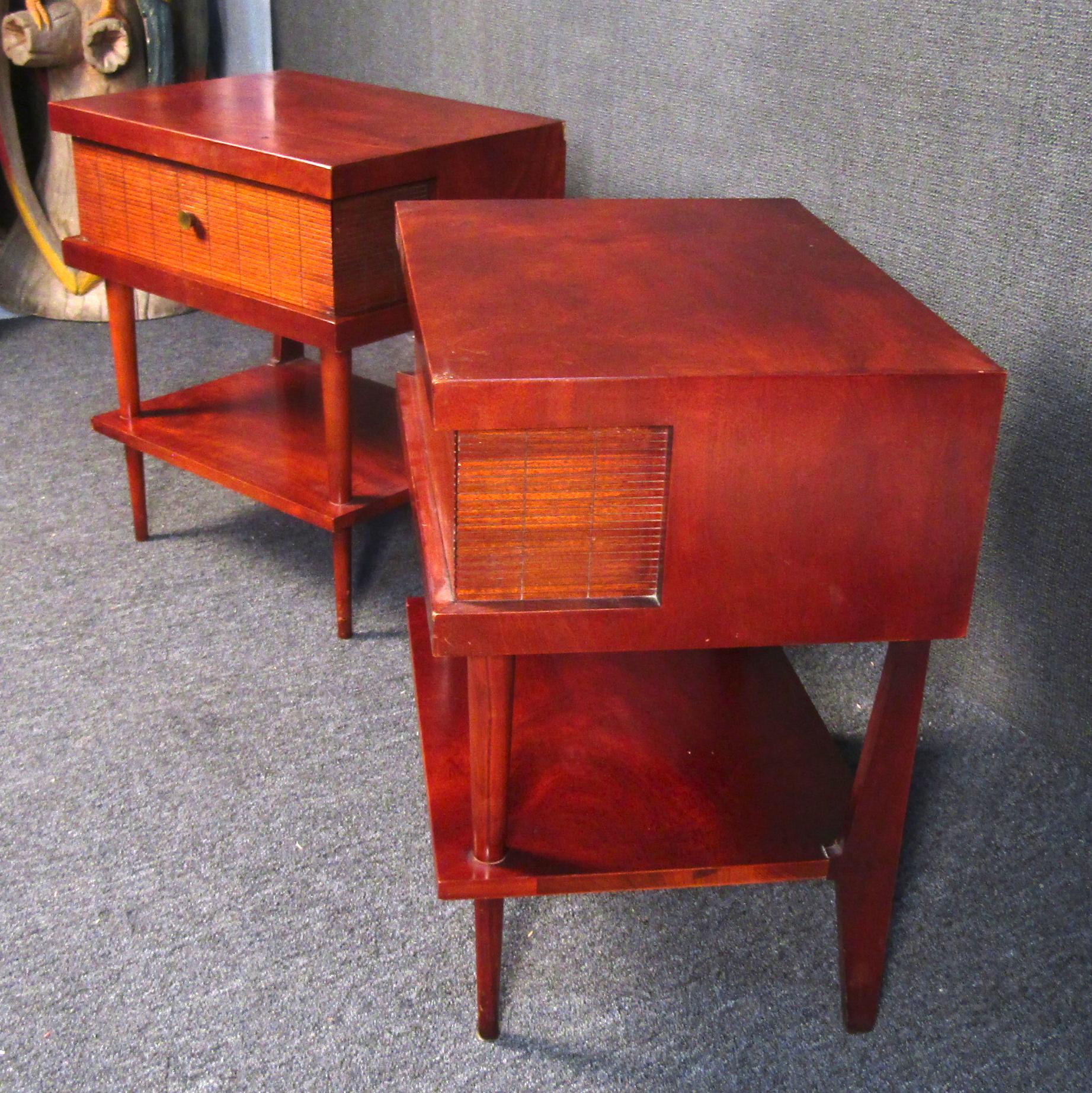 Mid-20th Century Unique Mid-Century Modern Side Tables For Sale