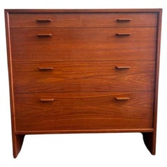 Unique Mid century modern small teak 4 drawer dresser by Hans Wegner