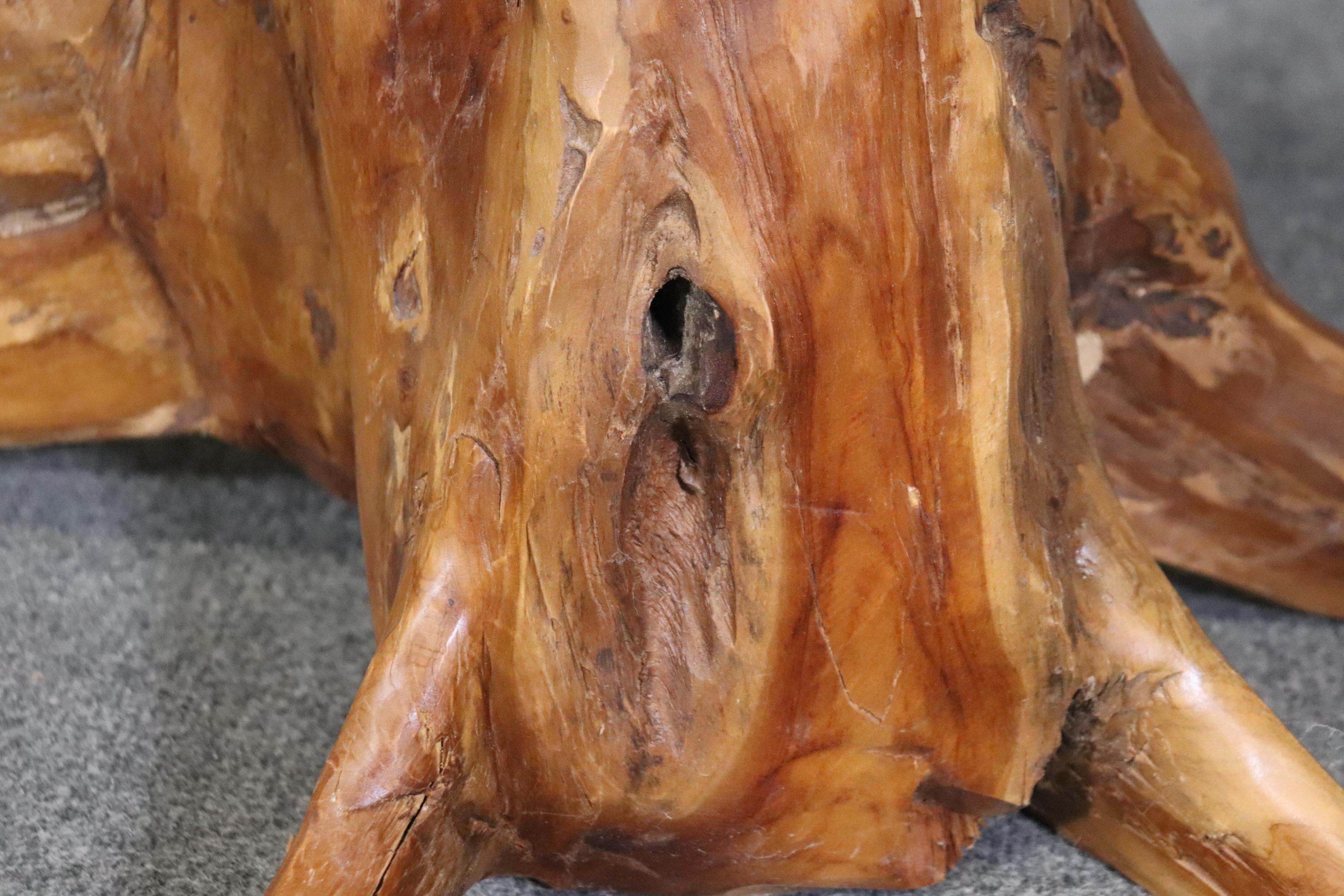 Unique Mid Century Modern Tree Root Form Coffee Table 1