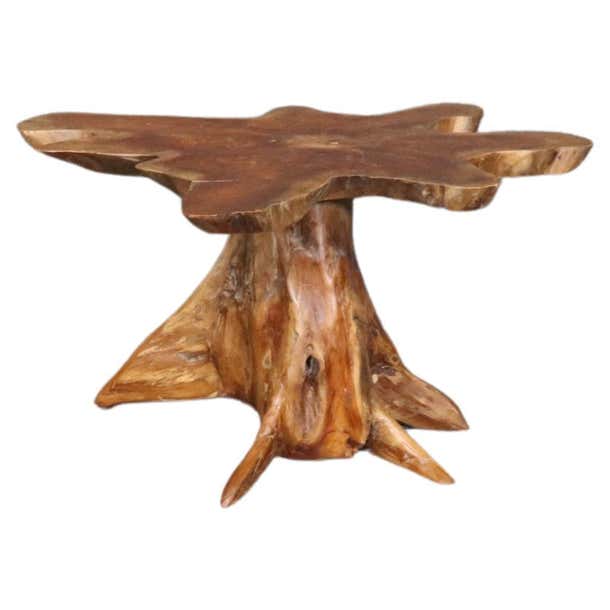 Unique Mid Century Modern Tree Root Form Coffee Table For Sale at 1stDibs