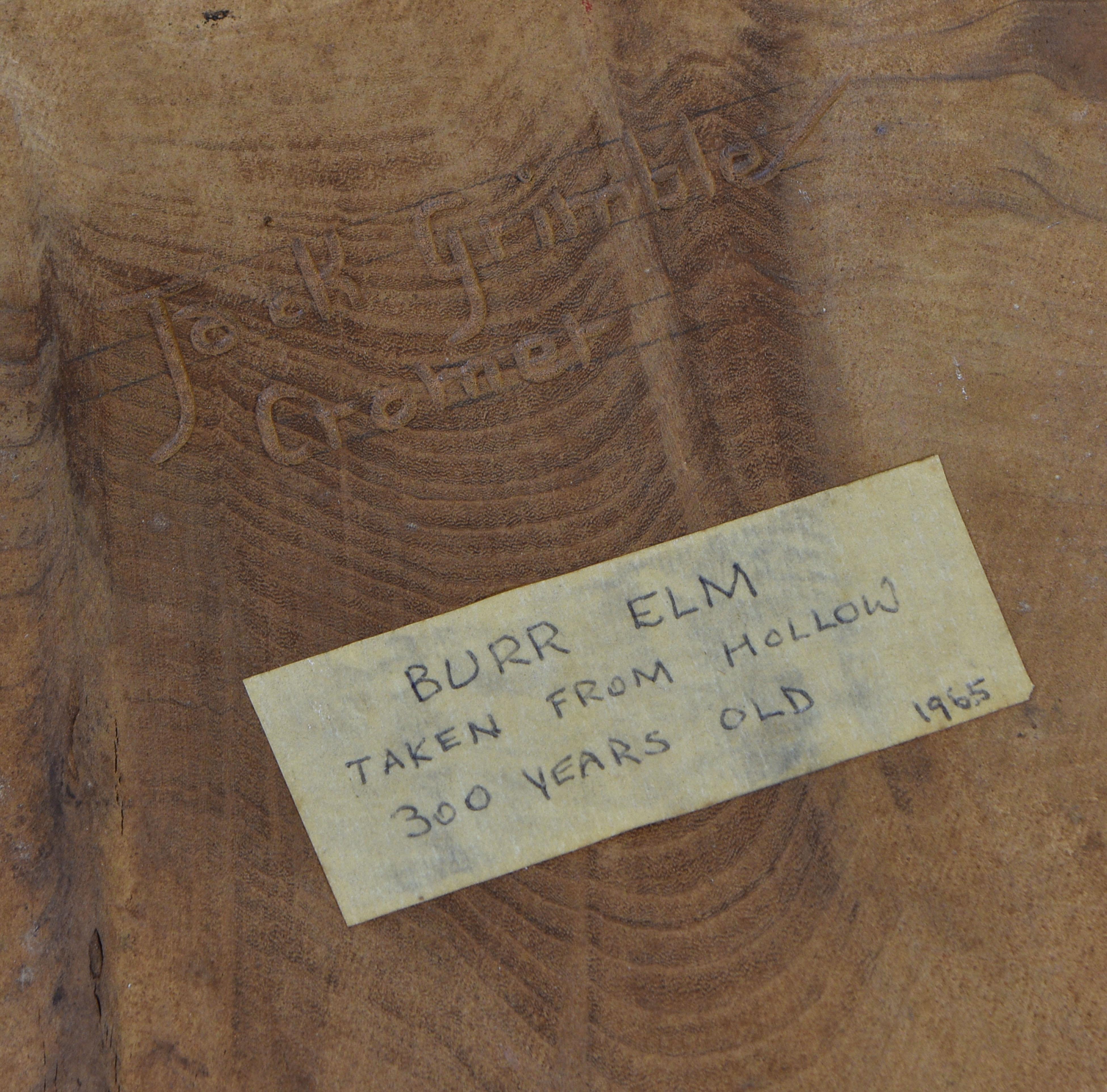 20th Century Unique Mid-Century Sculptural Burr Elm Coffee Table by Jack Grimble England 1965