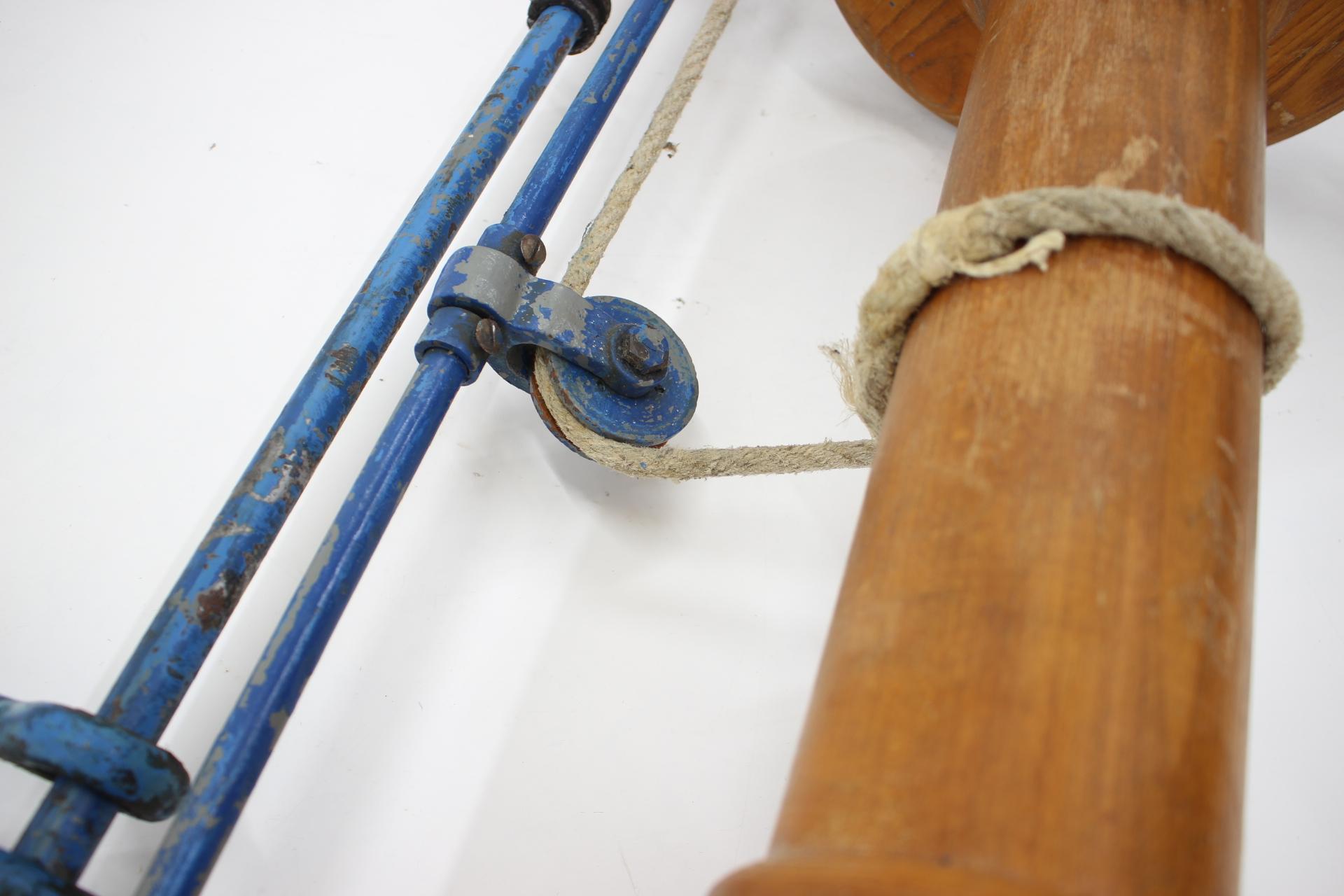 Mid-Century Modern Unique Mid Century Sport Gymnastic Rings, Around 1960s / Czechoslovakia For Sale