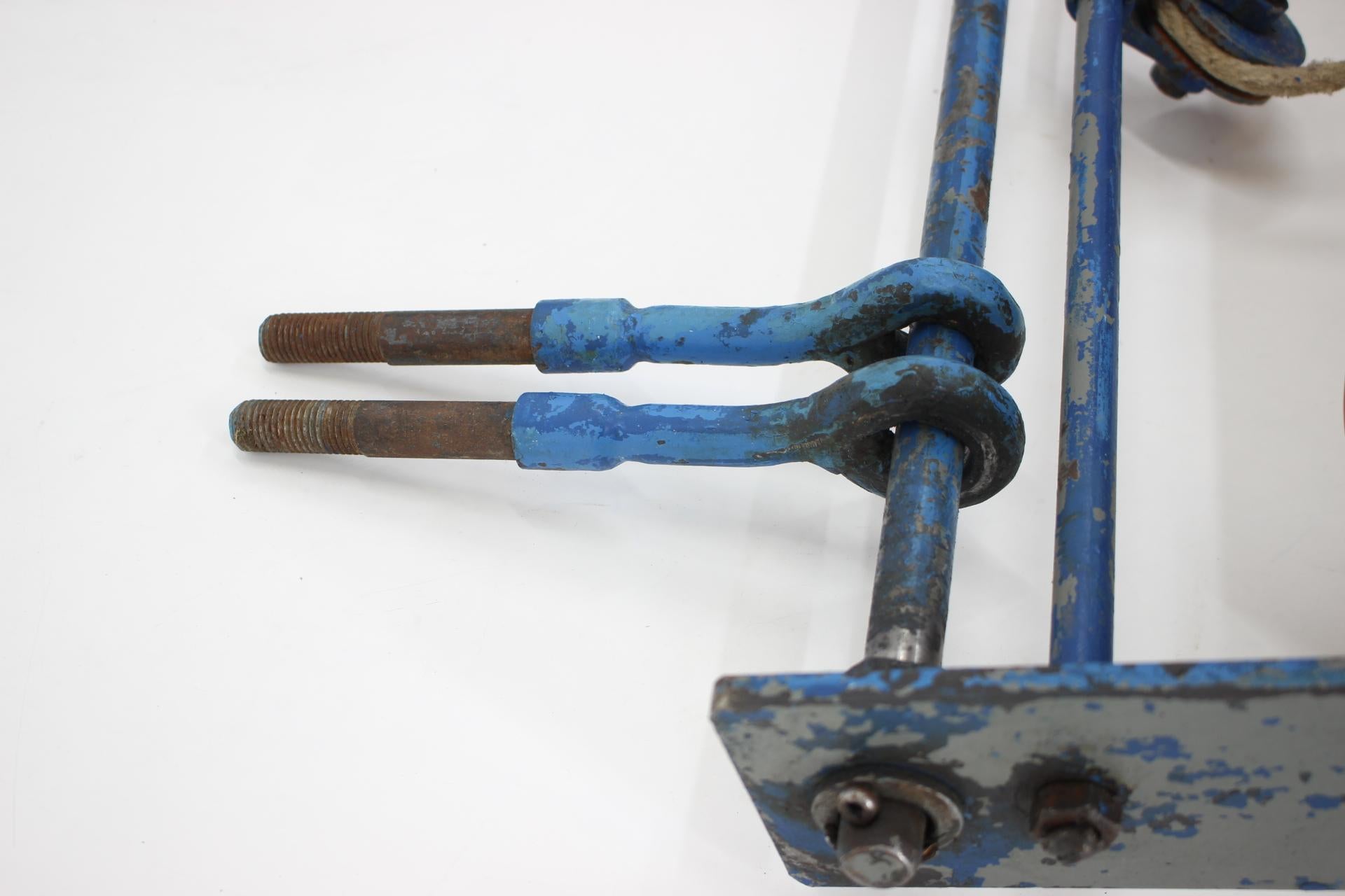 Unique Mid Century Sport Gymnastic Rings, Around 1960s / Czechoslovakia For Sale 1