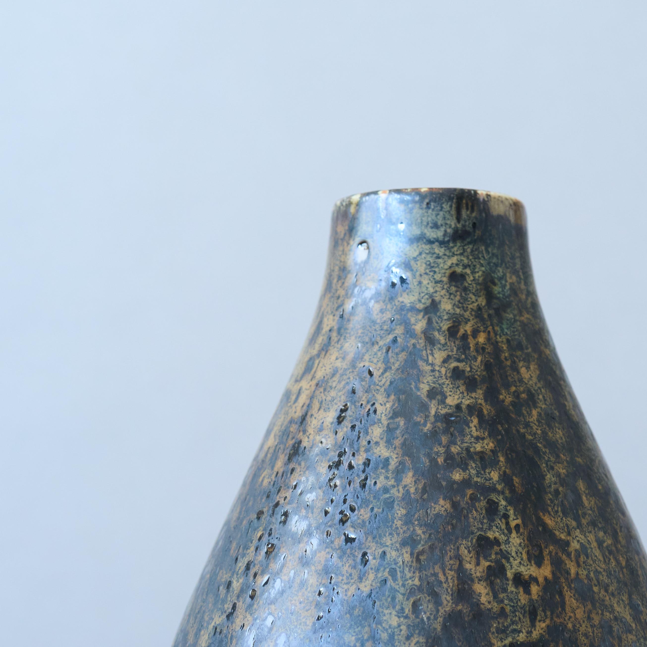 Unique Mid-Century Stoneware Vase by Carl-Harry Stalhane, Rorstrand Sweden 1960s For Sale 1