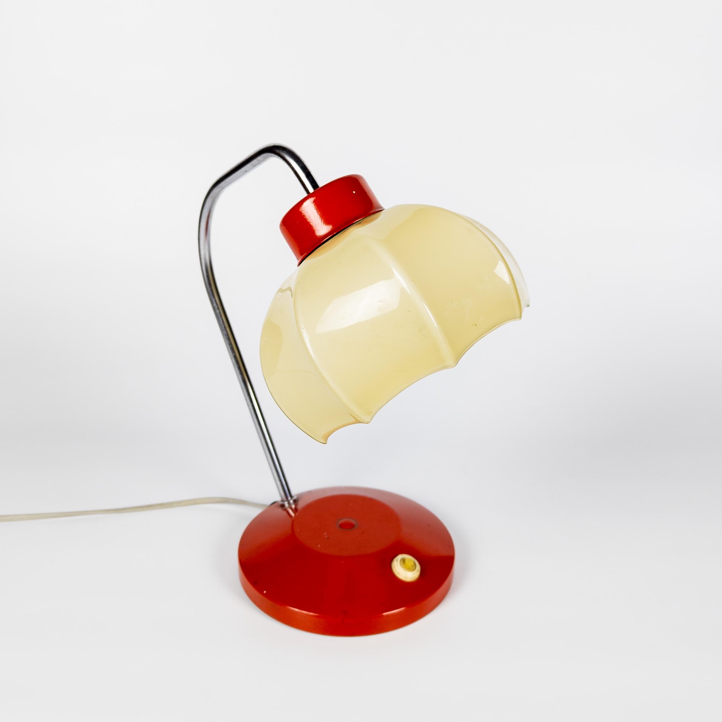 Czech Unique Mid Century Table Lamp from Lidokov For Sale
