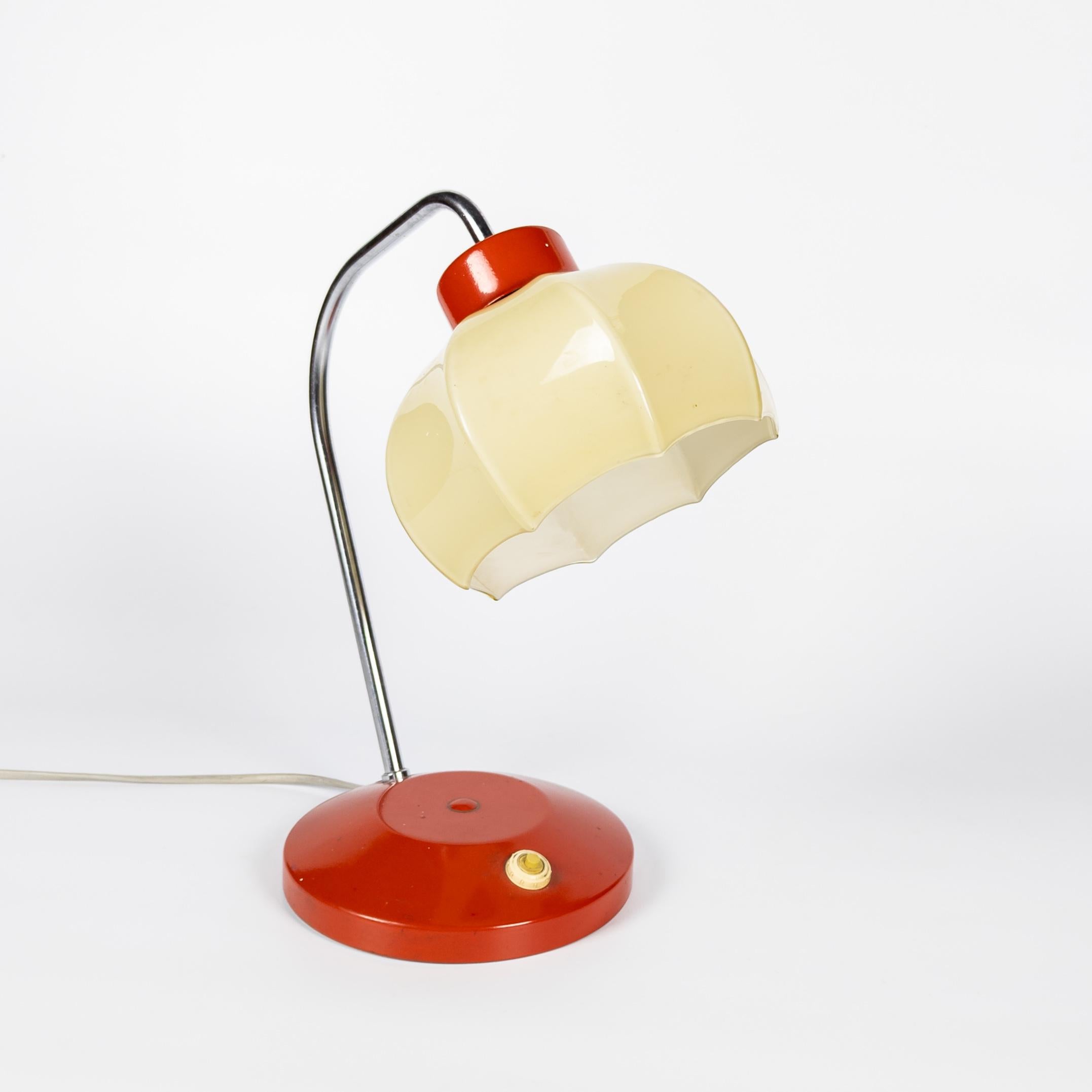 Unique Mid Century Table Lamp from Lidokov In Good Condition For Sale In PRAHA 5, CZ