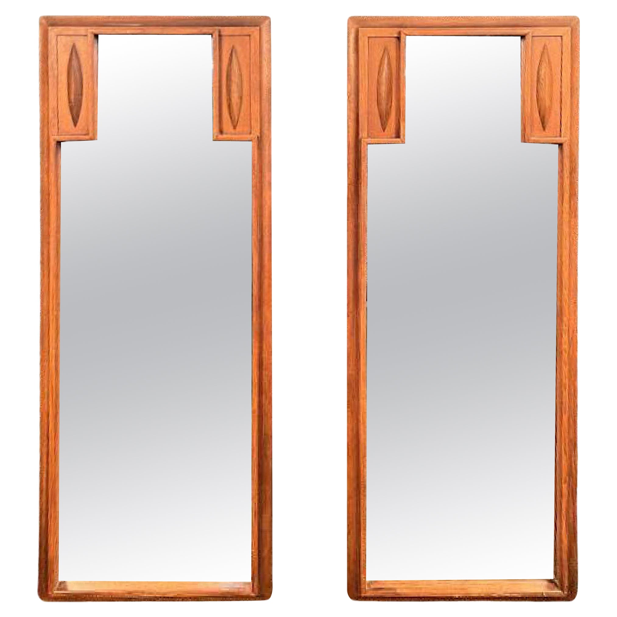 Specchi in teak unici del metà del secolo scorso in vendita