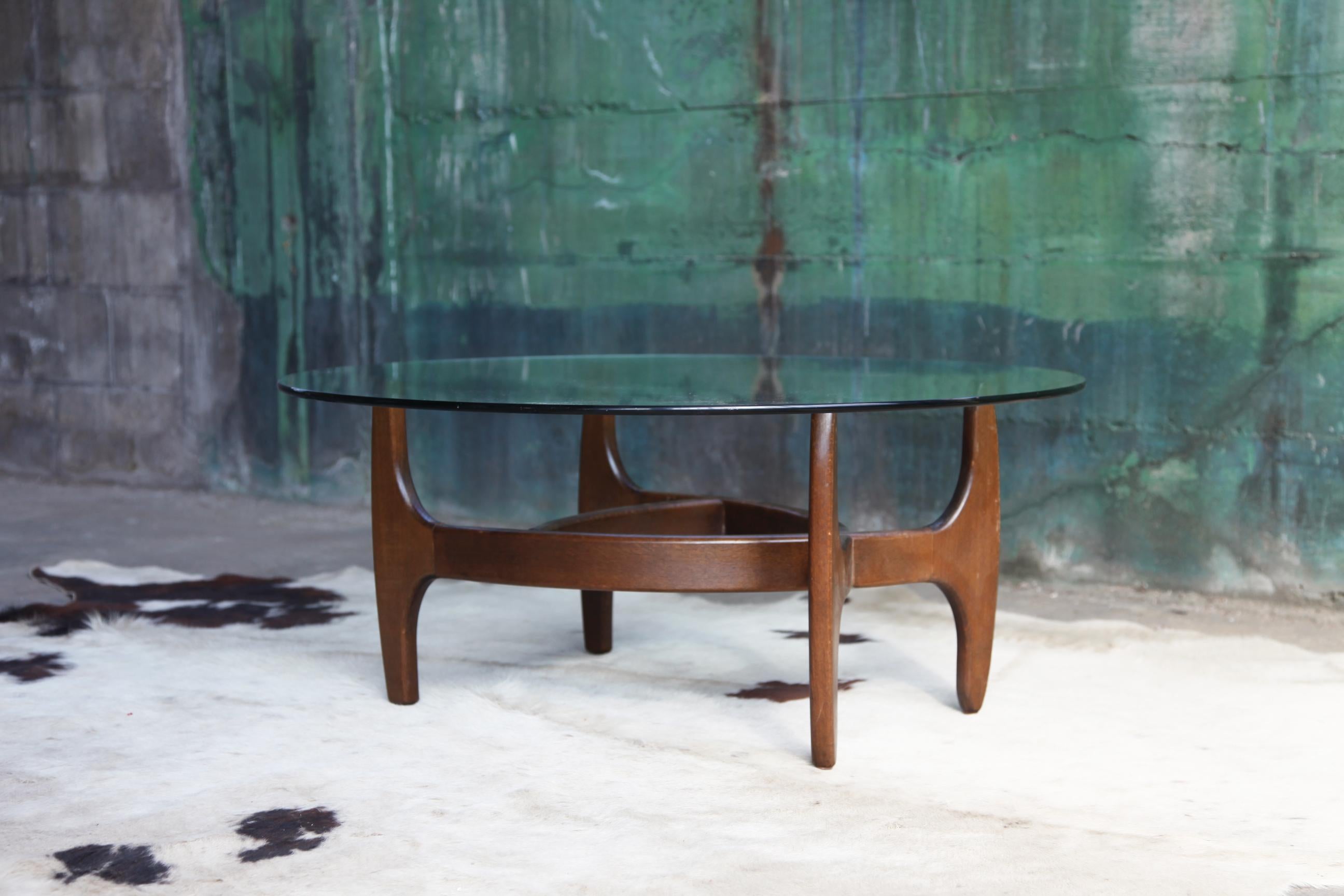 20th Century Unique Mid-Century Walnut Adrian Pearsall Danish Modern Style Coffee Table