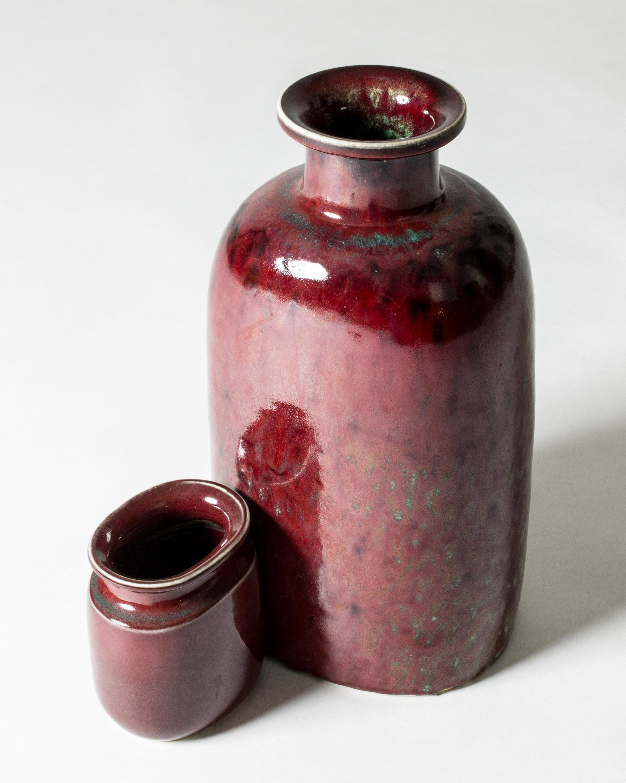 Scandinavo moderno Vaso da terra unico del Medioevo di Stig Lindberg, Gustavsberg, Svezia, anni '60 in vendita