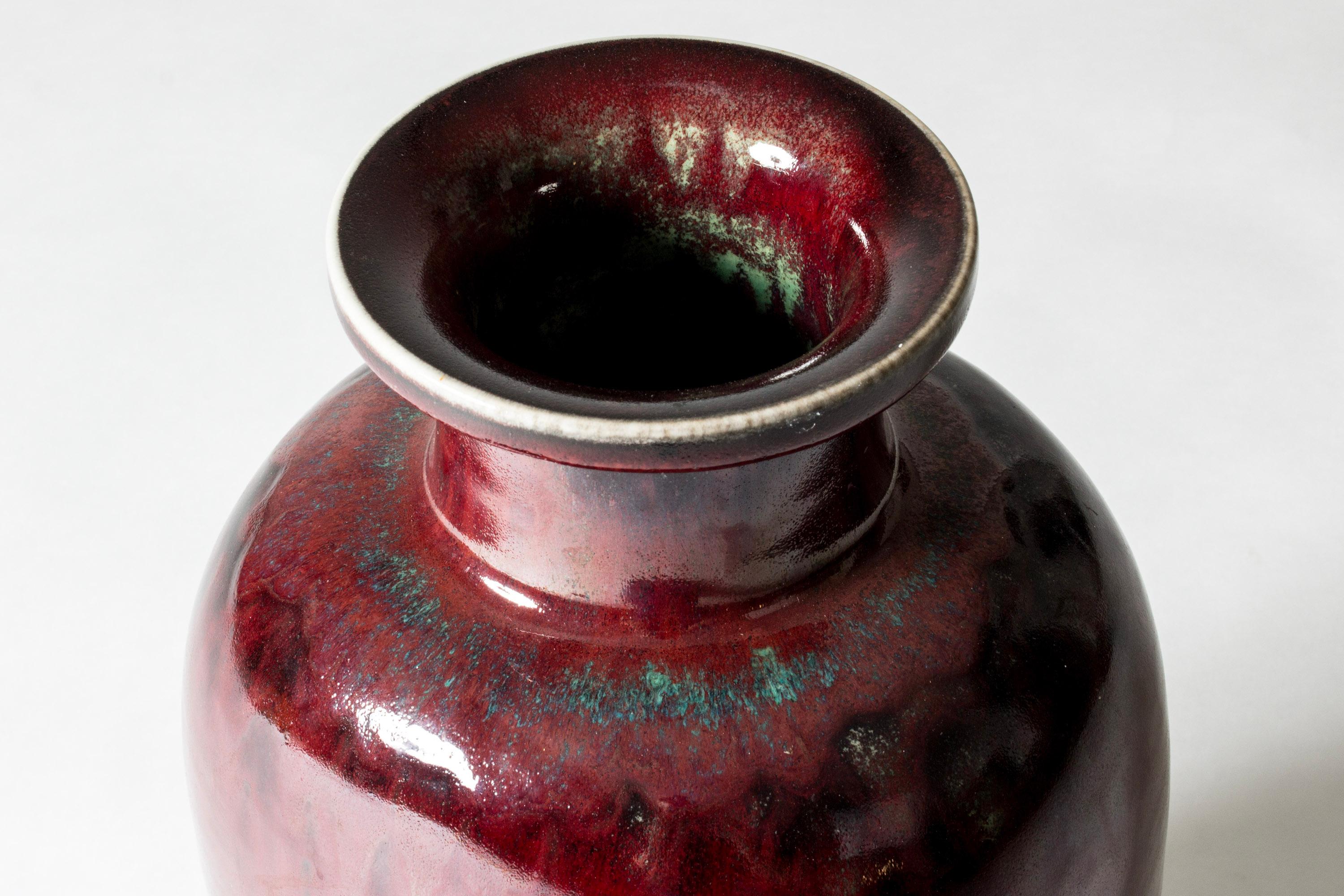 Grès porcellanato Vaso da terra unico del Medioevo di Stig Lindberg, Gustavsberg, Svezia, anni '60 in vendita