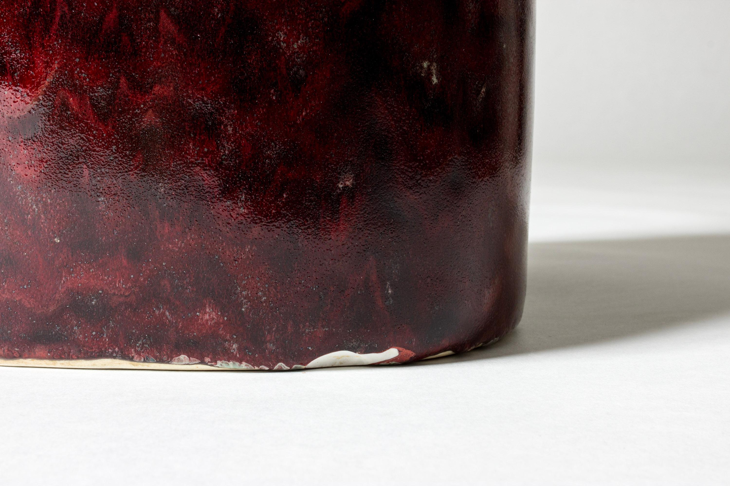 Vaso da terra unico del Medioevo di Stig Lindberg, Gustavsberg, Svezia, anni '60 in vendita 2