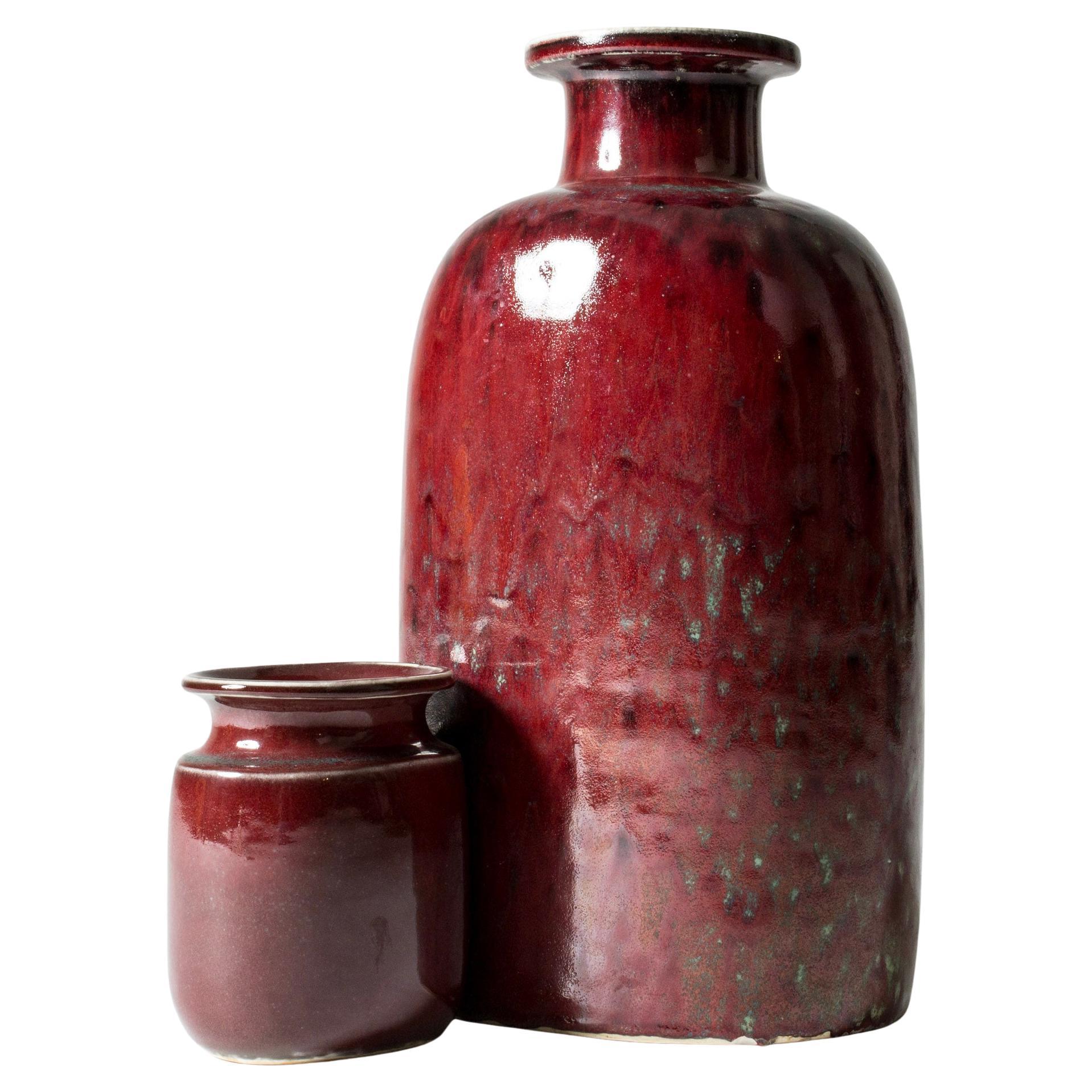 Vase de sol unique du milieu du siècle dernier par Stig Lindberg, Gustavsberg, Suède, années 1960