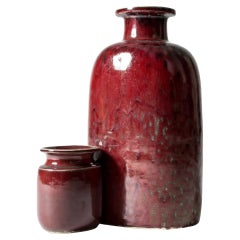 Unique Midcentury Floor Vase by Stig Lindberg, Gustavsberg, Sweden, 1960s