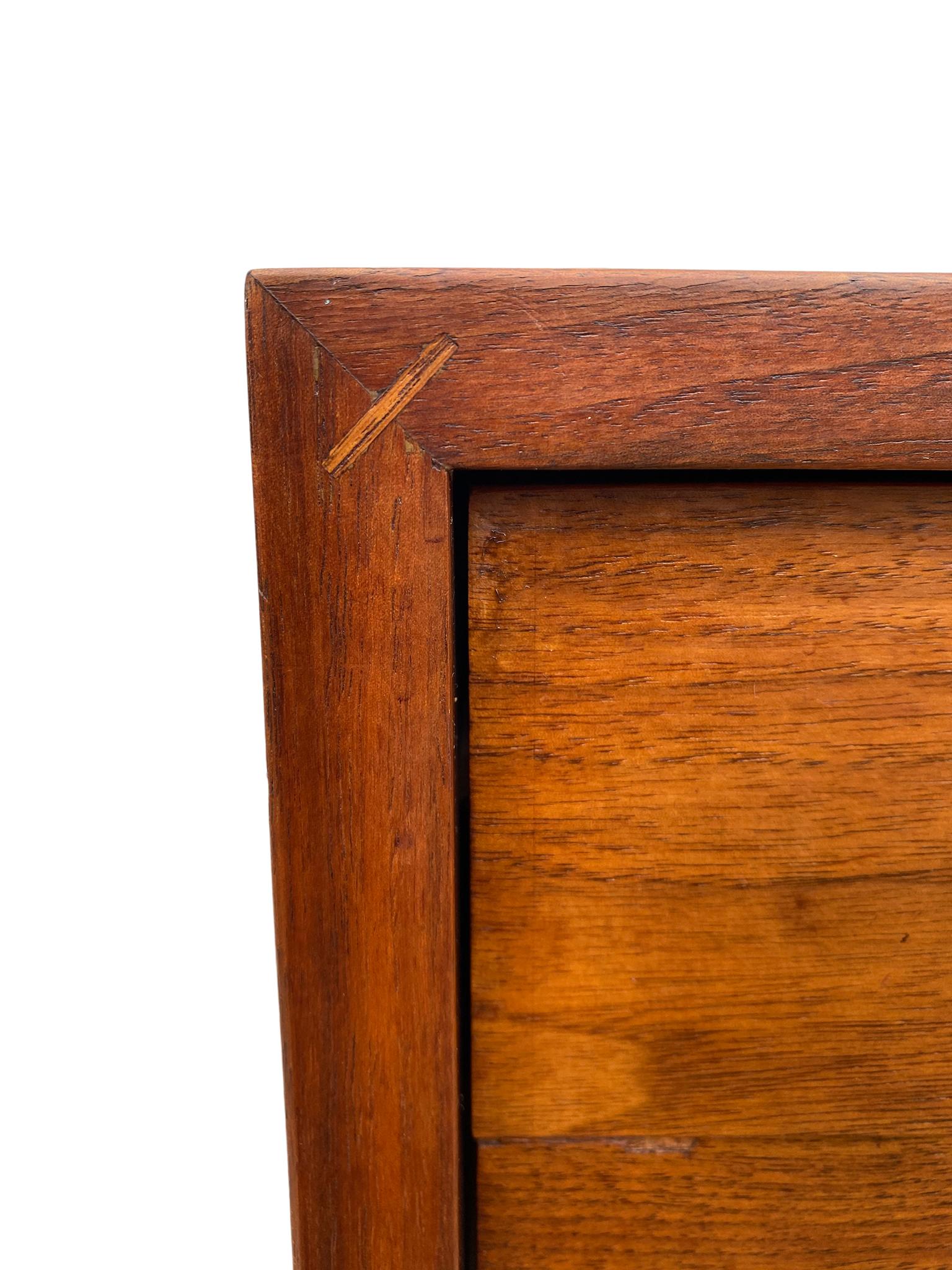 Unique Mid-Century Modern Long Walnut 8-Drawer Dresser Credenza by Calvin 2
