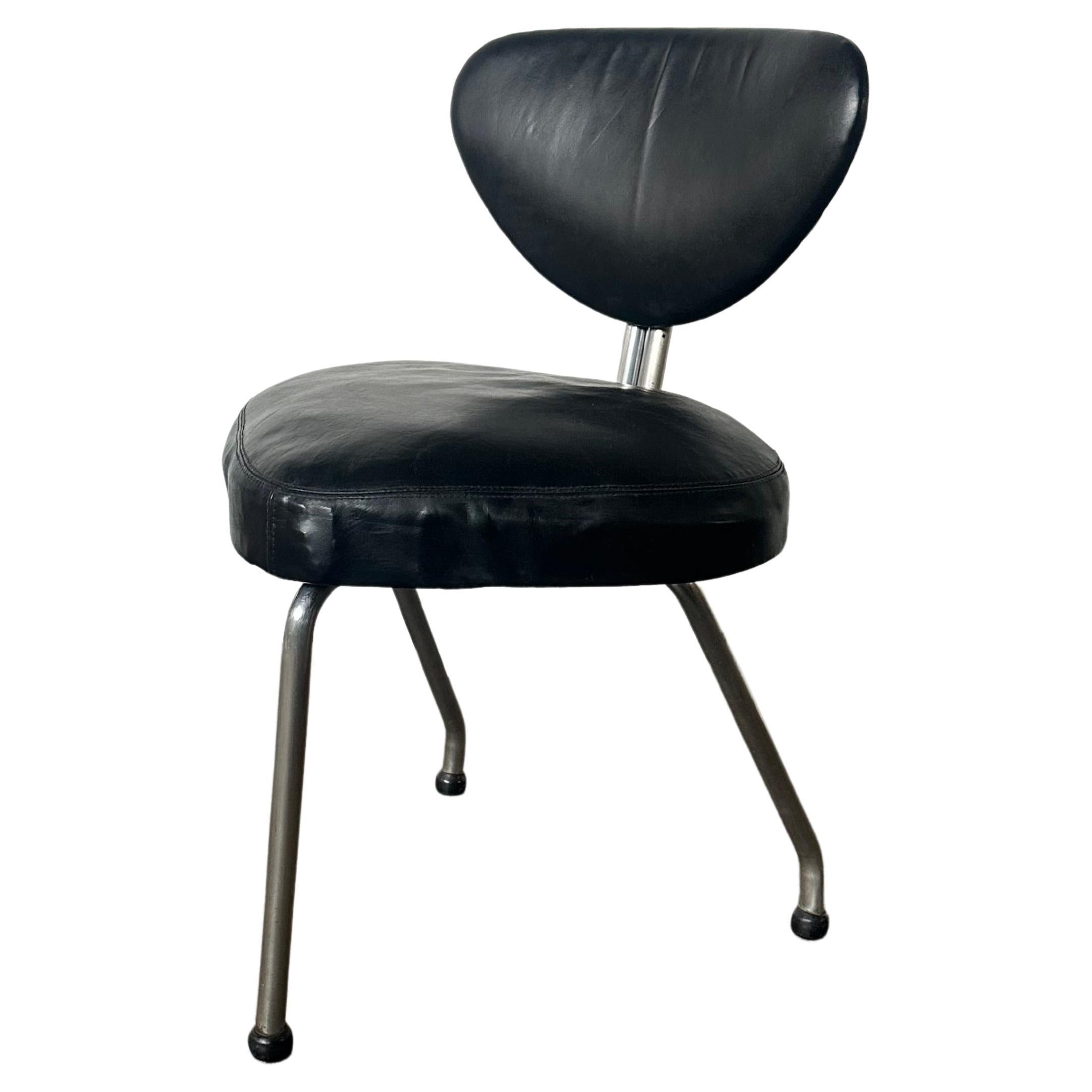 Unique Midcentury Modern Streamline Moderne Tripod Dining Chair